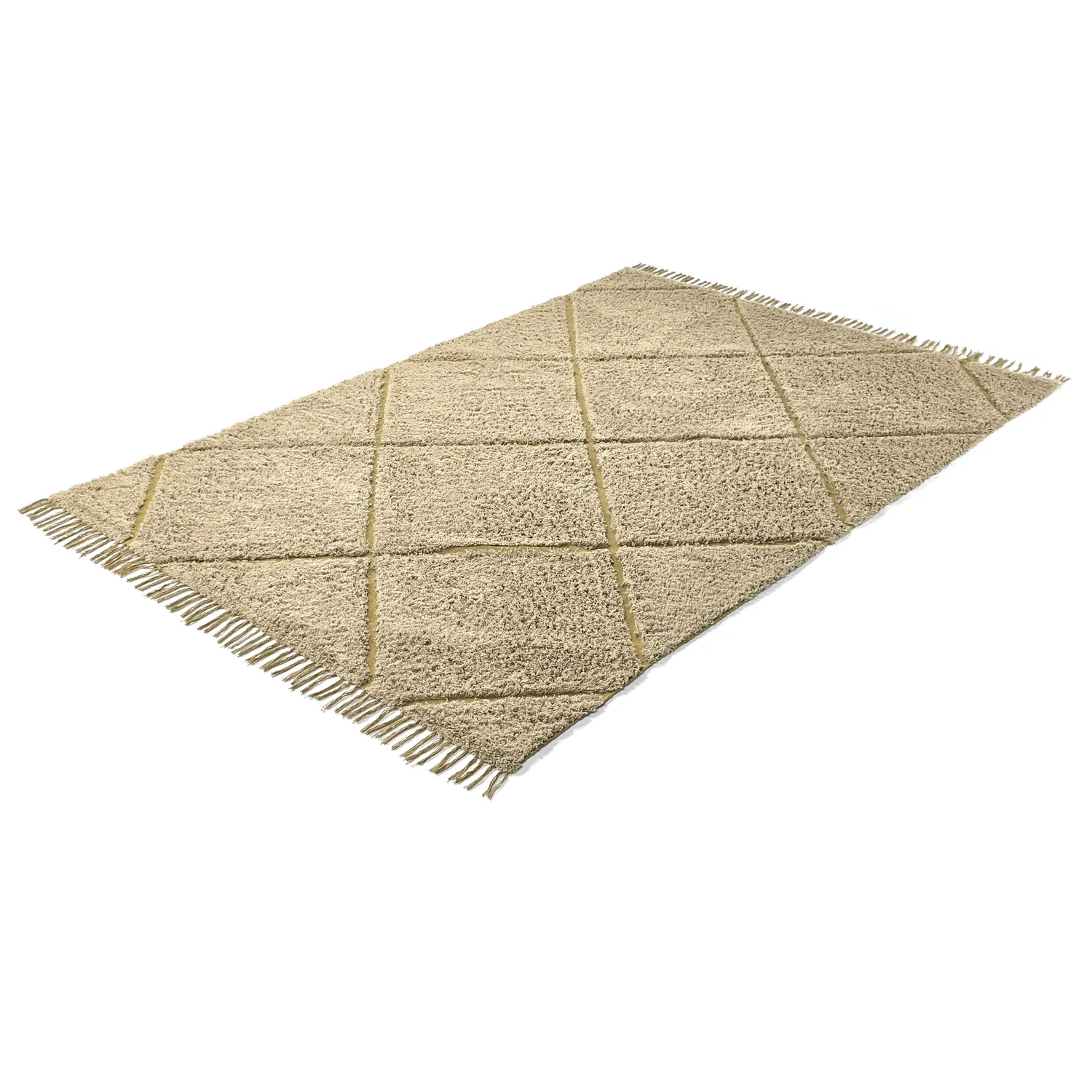 Tapetes felpudos - Bellevue Natural Cotton Shaggy (bež/rjava)