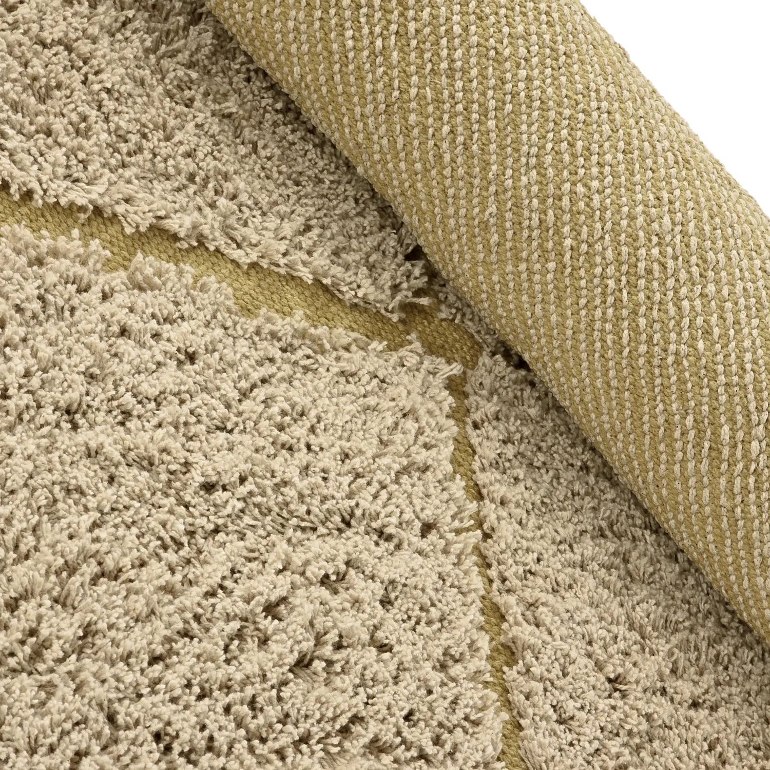 Tapete redondo - Bellevue Natural Cotton Shaggy (bež/rjava)