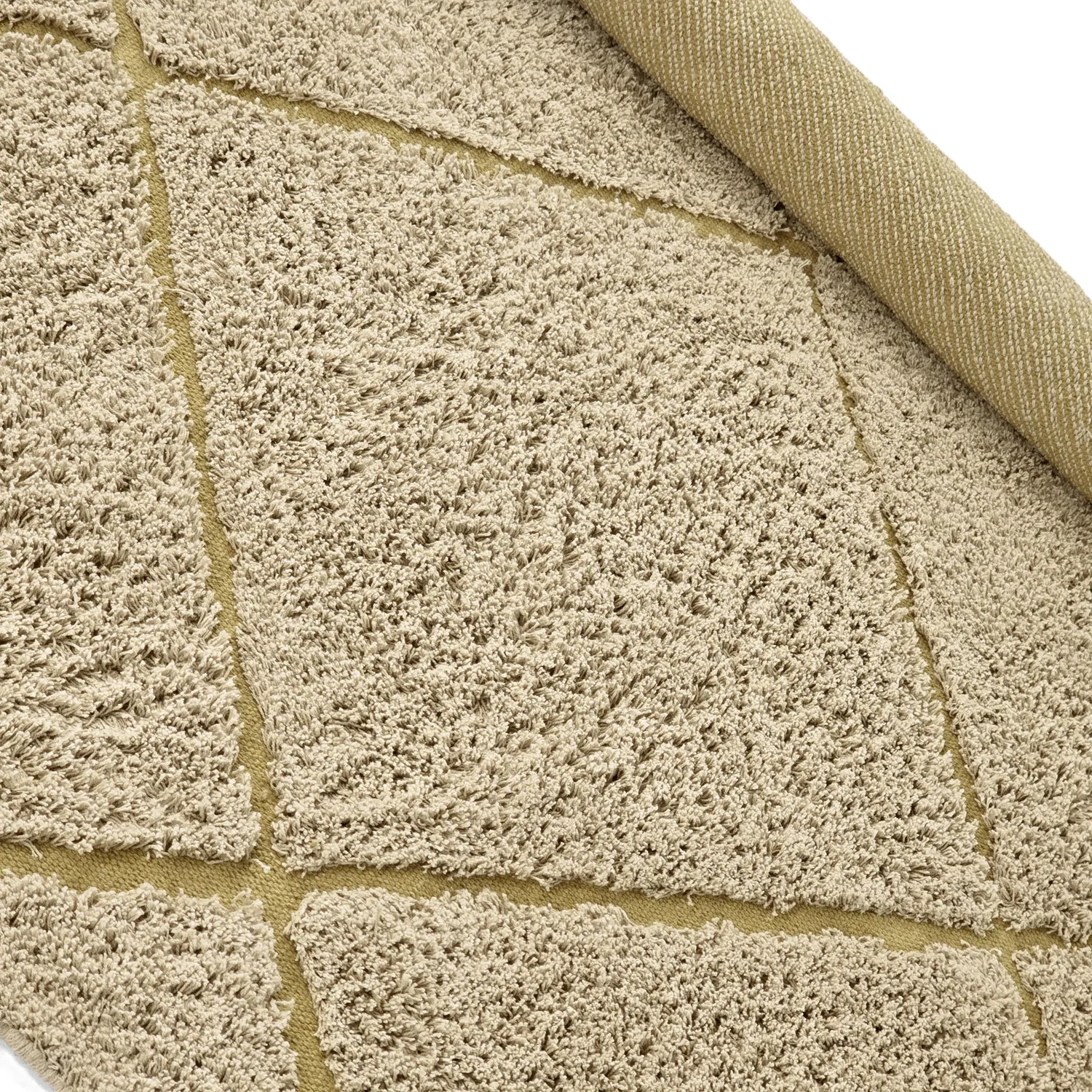 Tapete redondo - Bellevue Natural Cotton Shaggy (bež/rjava)