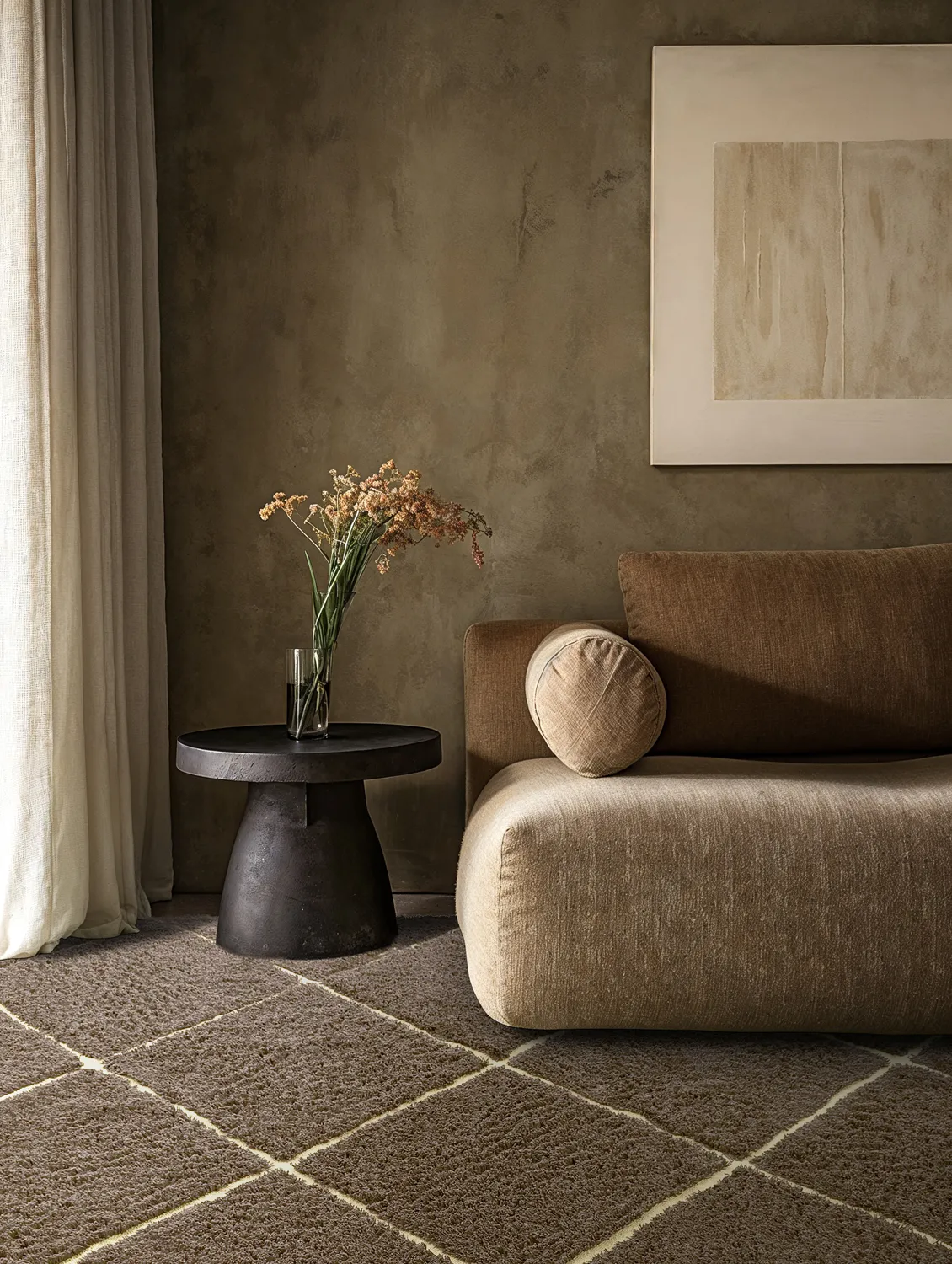 Tapetes felpudos - Bellevue Natural Cotton Shaggy (rjava/rumena)