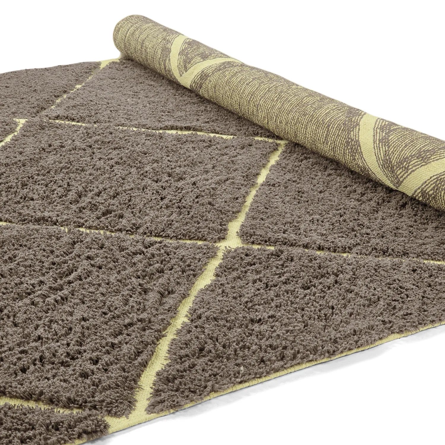 Tapetes felpudos - Bellevue Natural Cotton Shaggy (rjava/rumena)