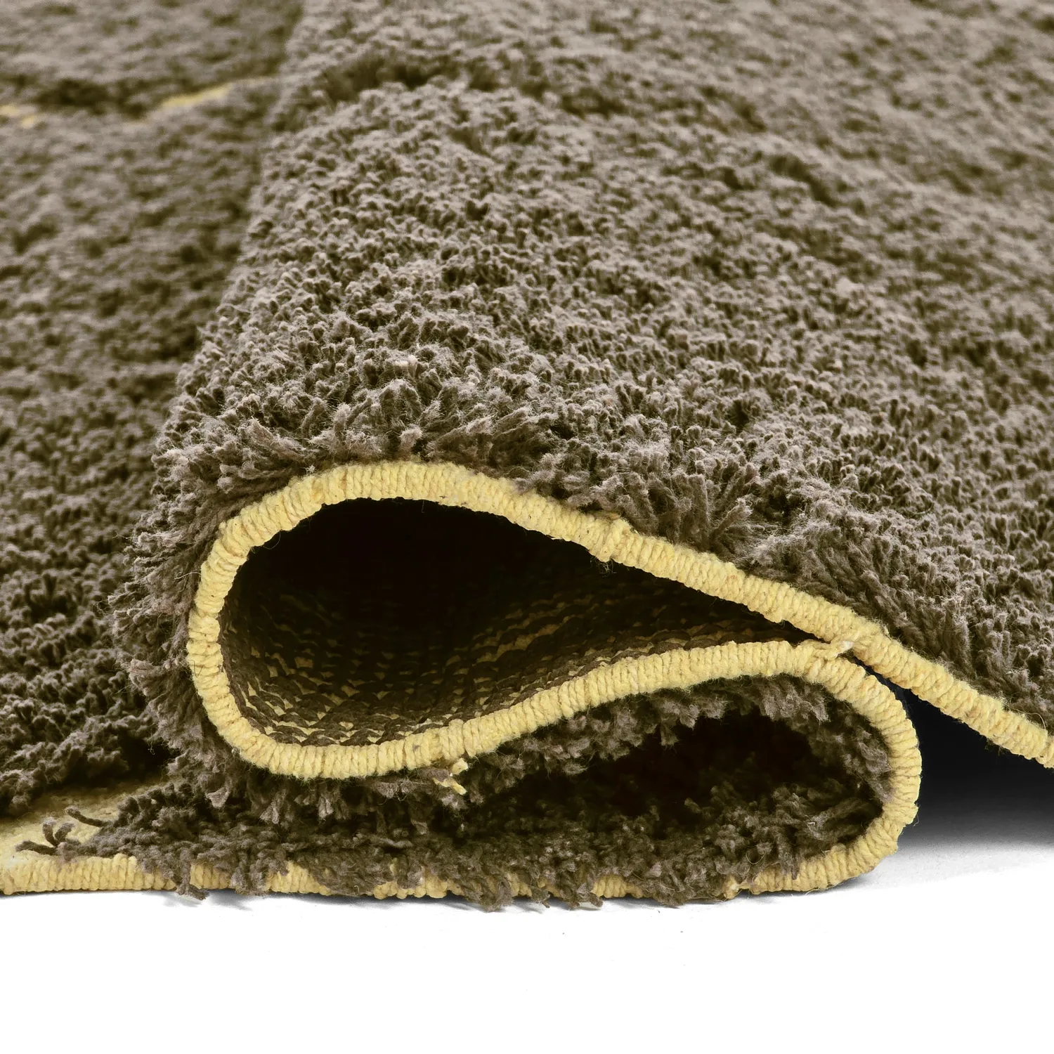 Tapetes felpudos - Bellevue Natural Cotton Shaggy (rjava/rumena)