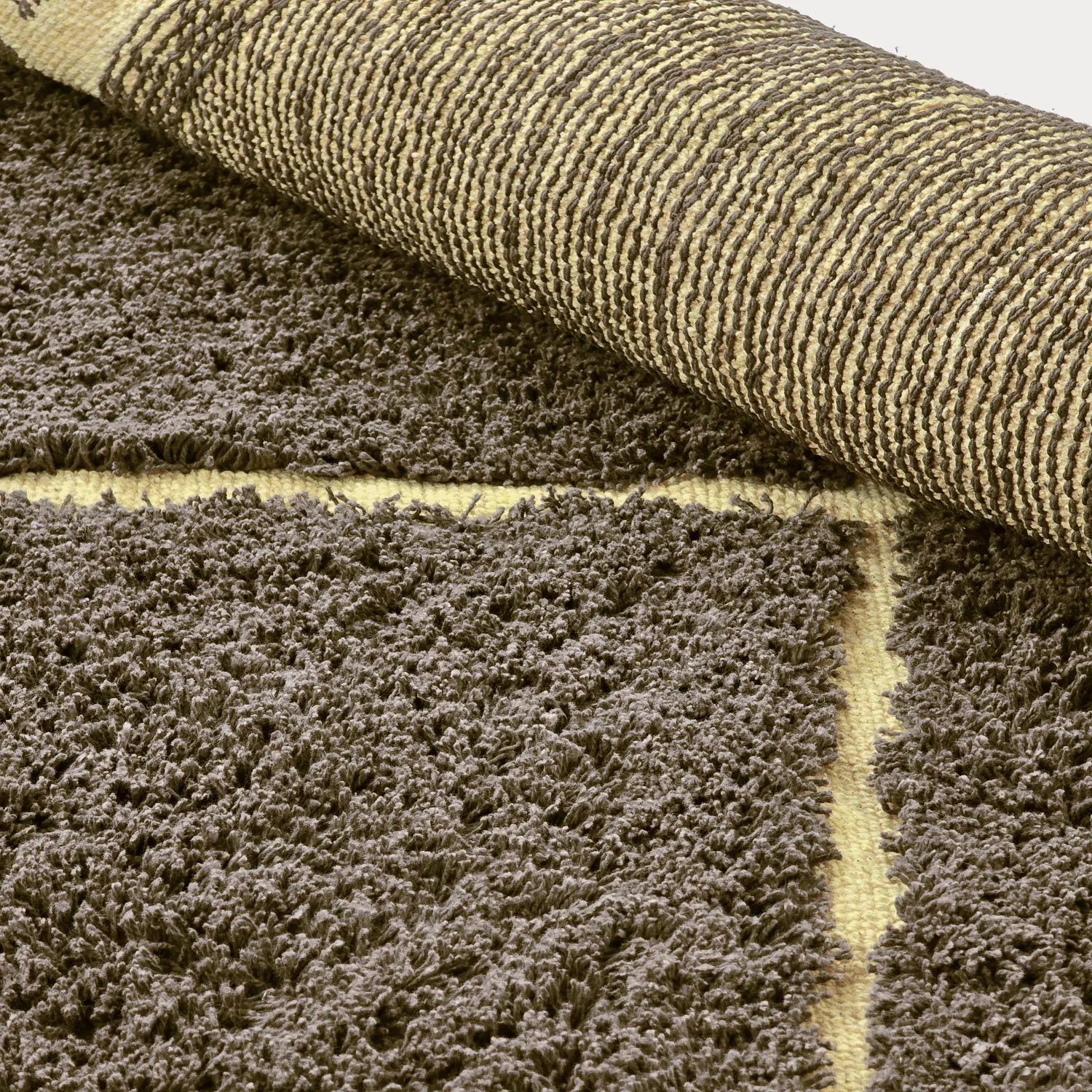 Tapetes felpudos - Bellevue Natural Cotton Shaggy (rjava/rumena)