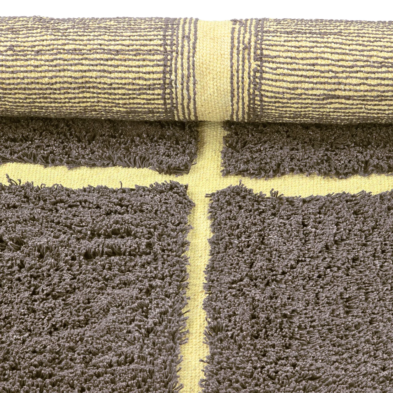 Tapete redondo - Bellevue Natural Cotton Shaggy (rjava/rumena)