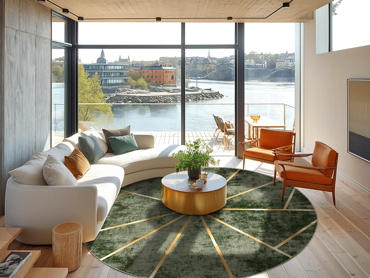 Tapete redondo - Bellizzi (verde)