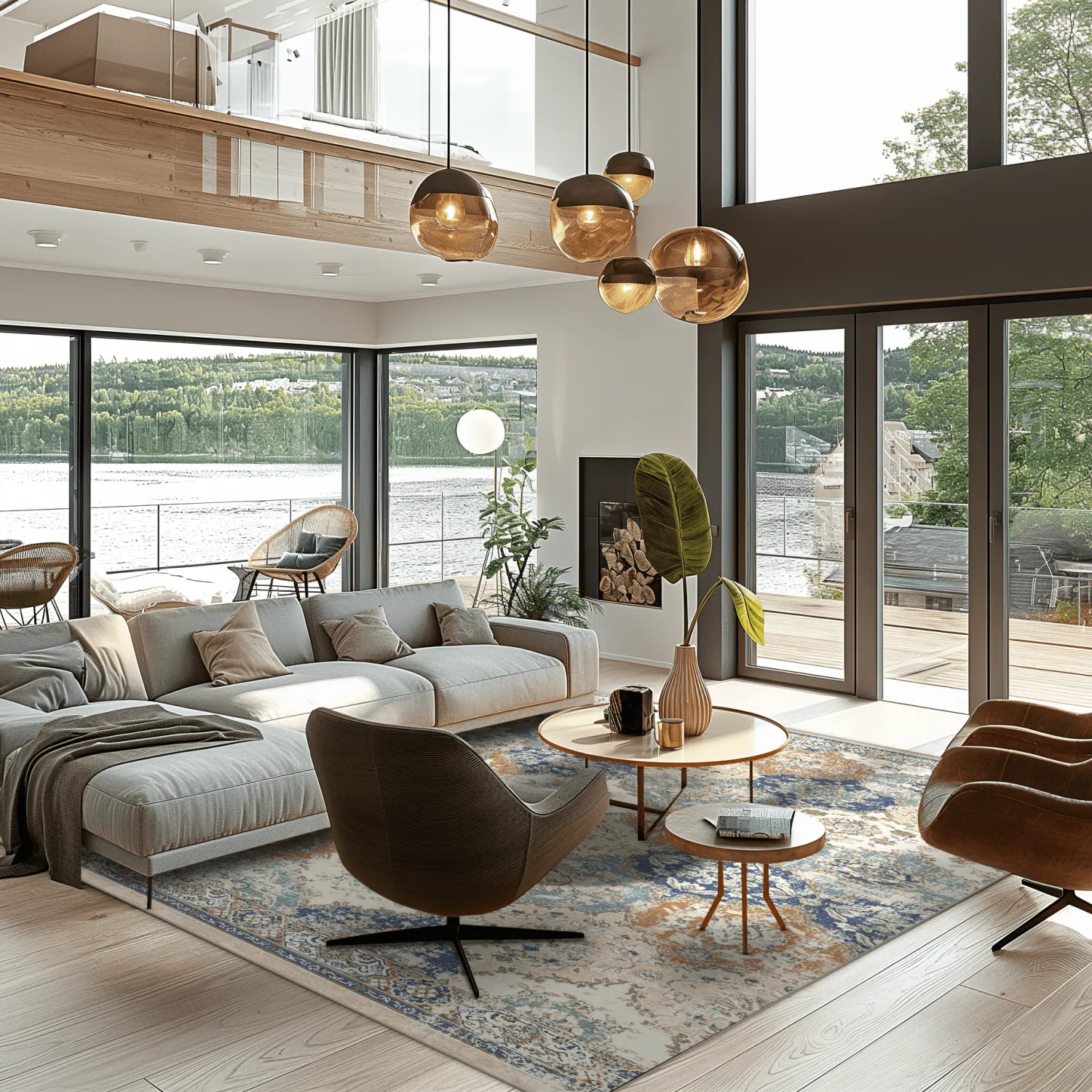 Tapete Wilton - Bohemia (azul/multicolorido)