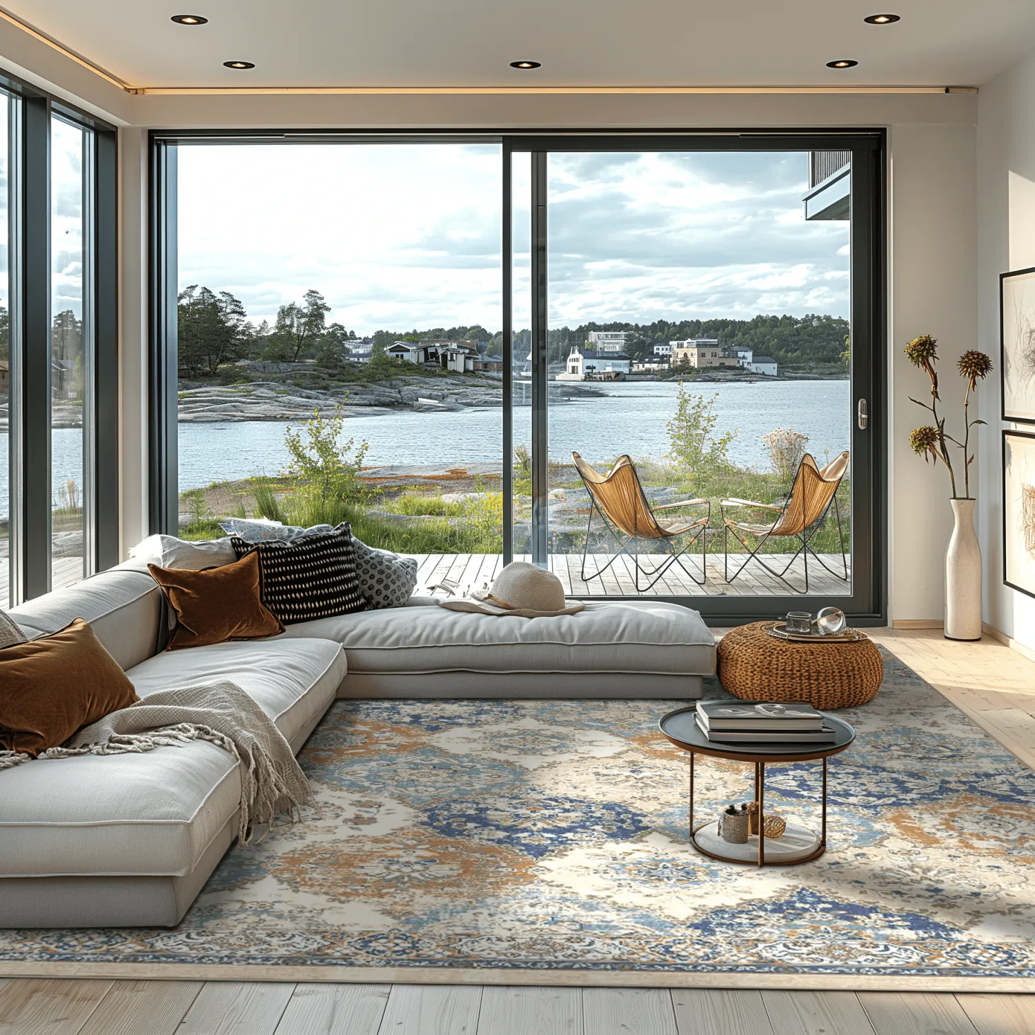 Tapete Wilton - Bohemia (azul/multicolorido)