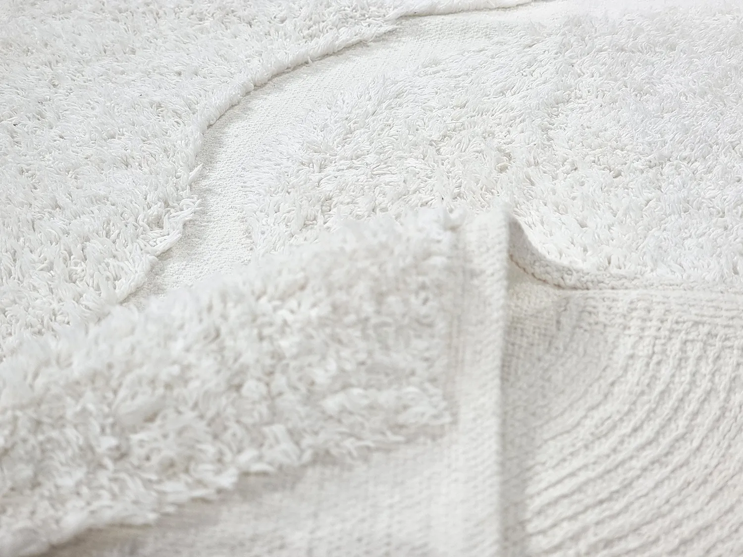 Tapete redondo - Bonnie Natural Cotton Shaggy (offwhite)