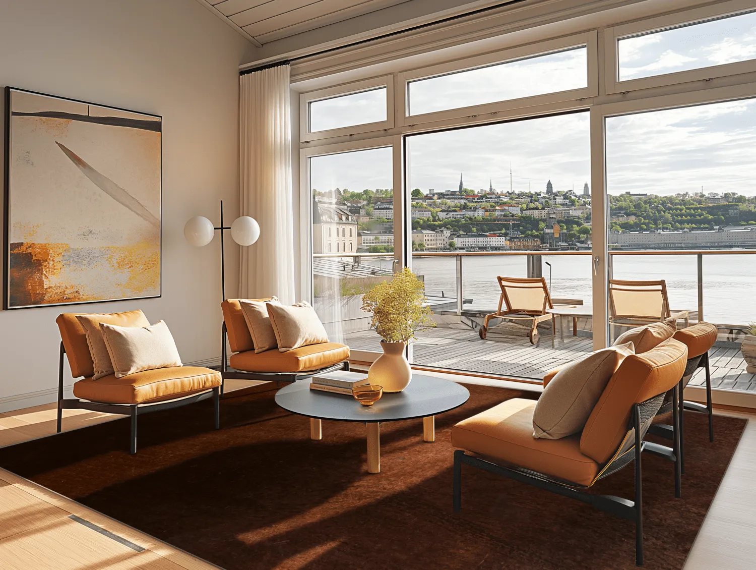 Tapete Wilton - Bovera (marrom/vermelho)