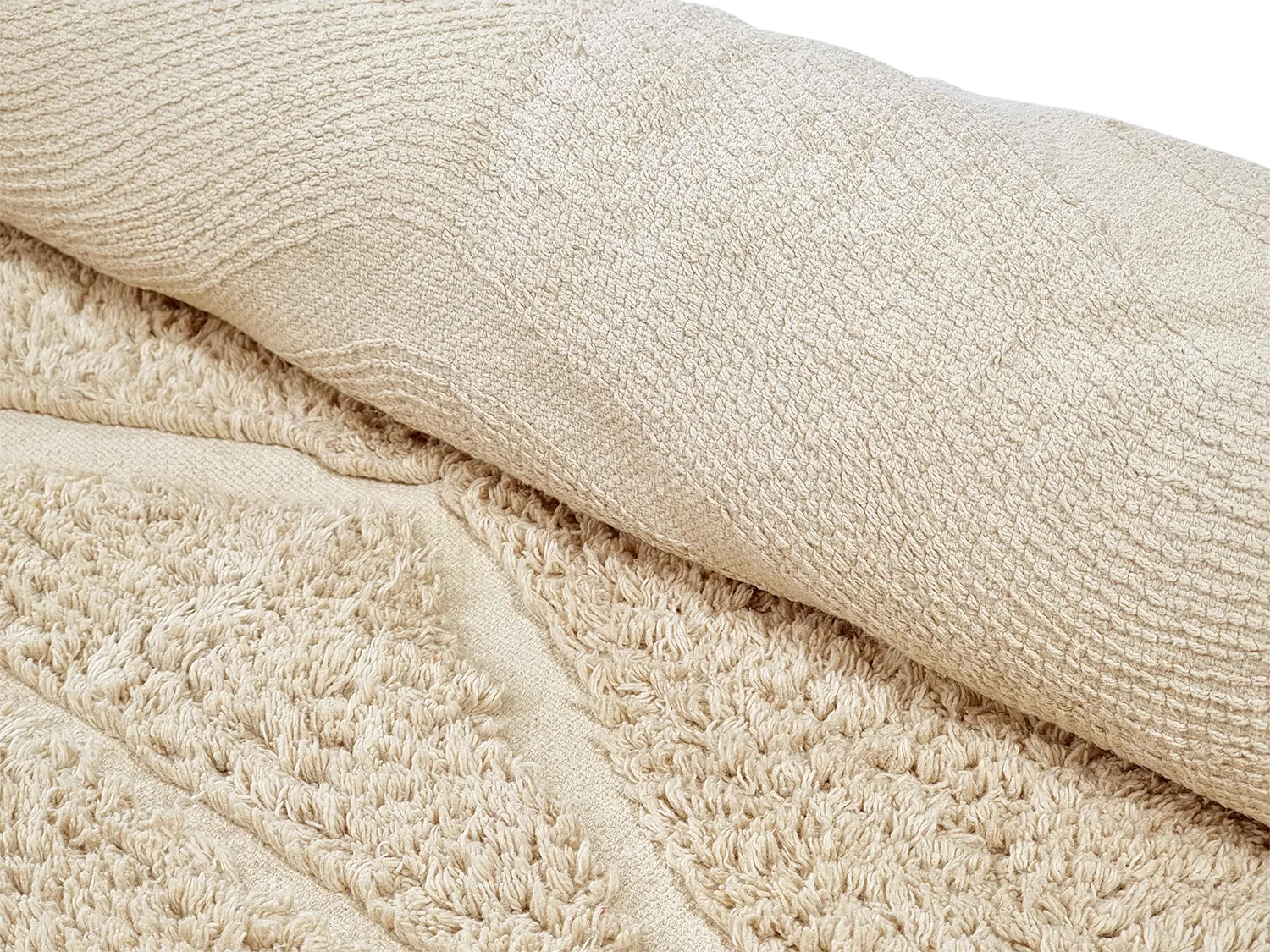 Tapetes felpudos - Brynn Natural Cotton Shaggy (bege)