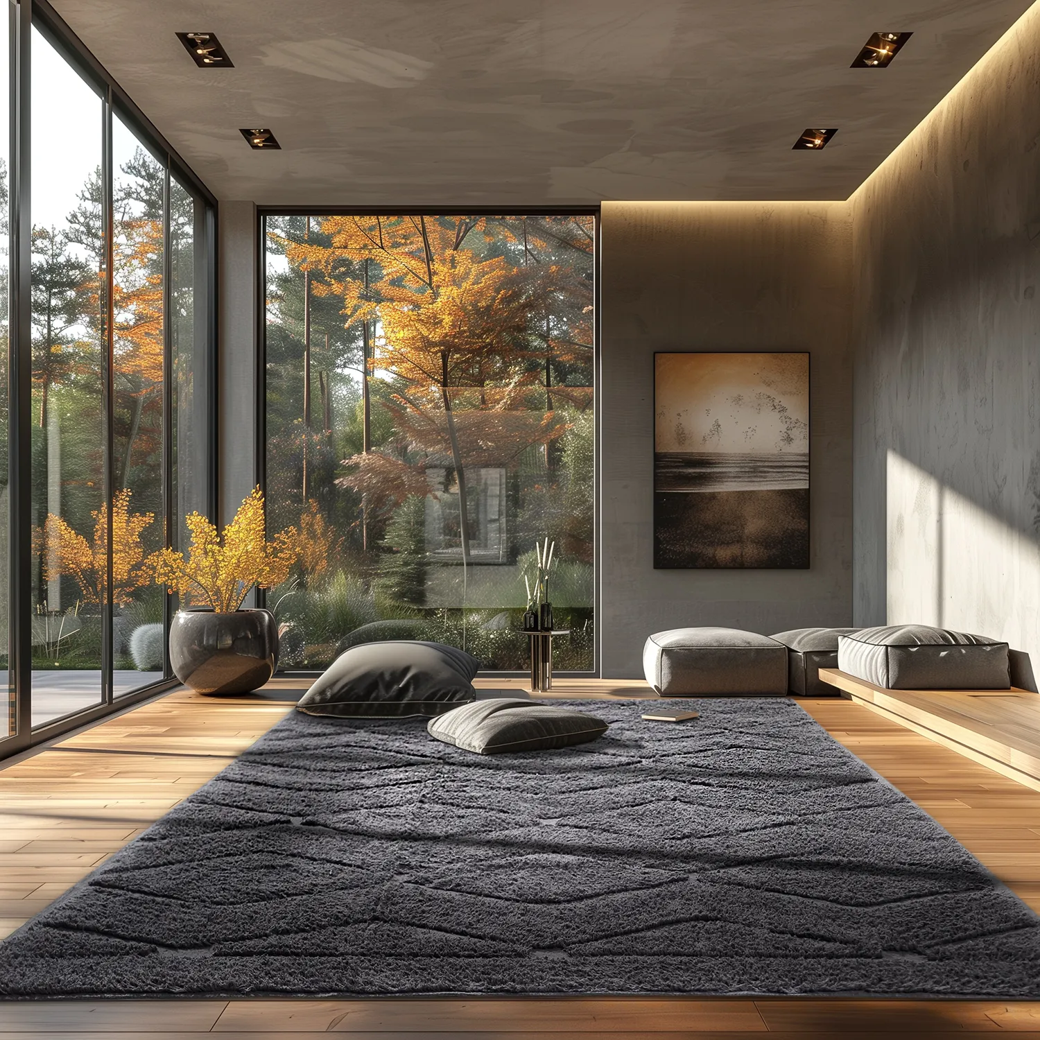 Tapetes felpudos - Brynn Natural Cotton Shaggy (preto)