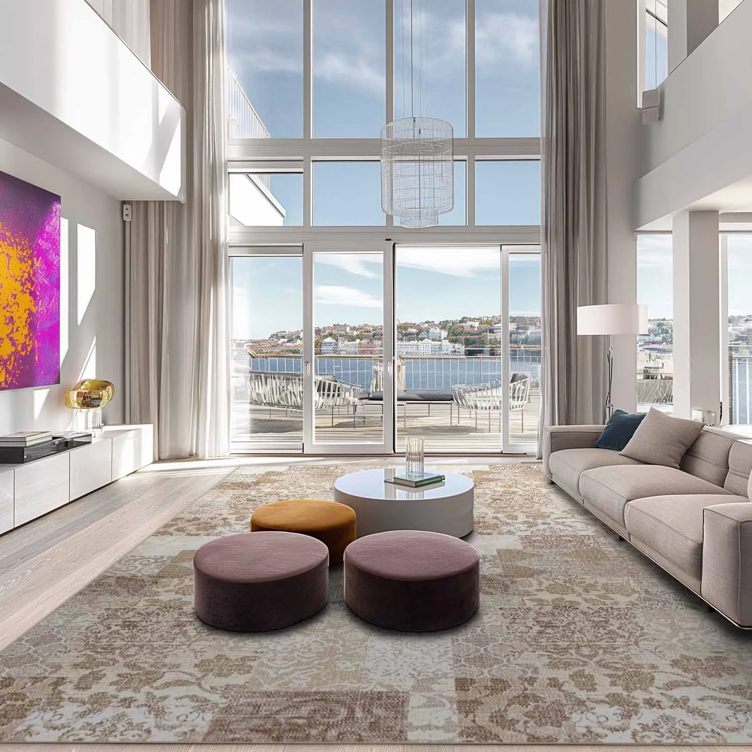 Tapete Wilton - Carthage (bege)