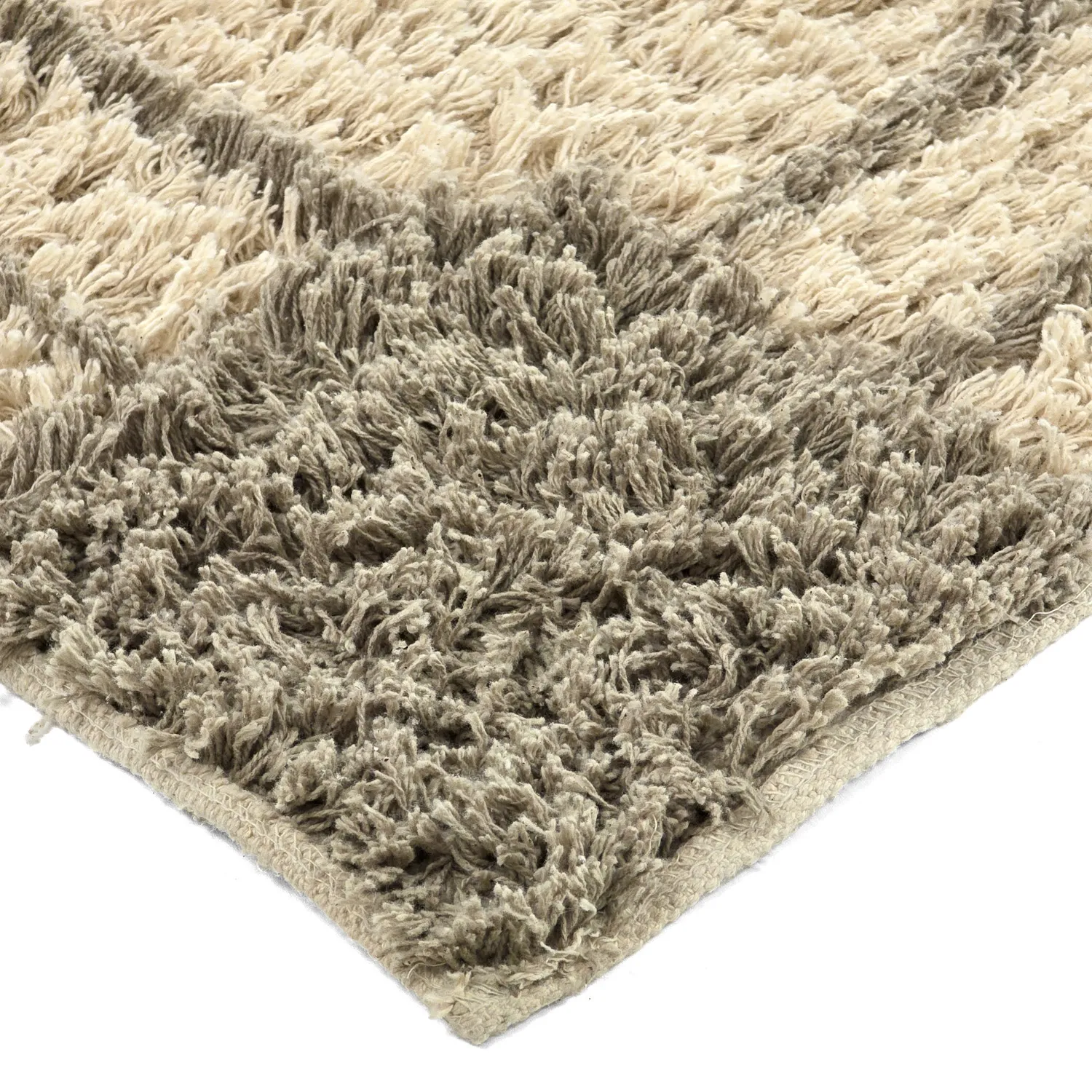 Tapetes felpudos - Cataya Natural Cotton Shaggy (bege/taupe)