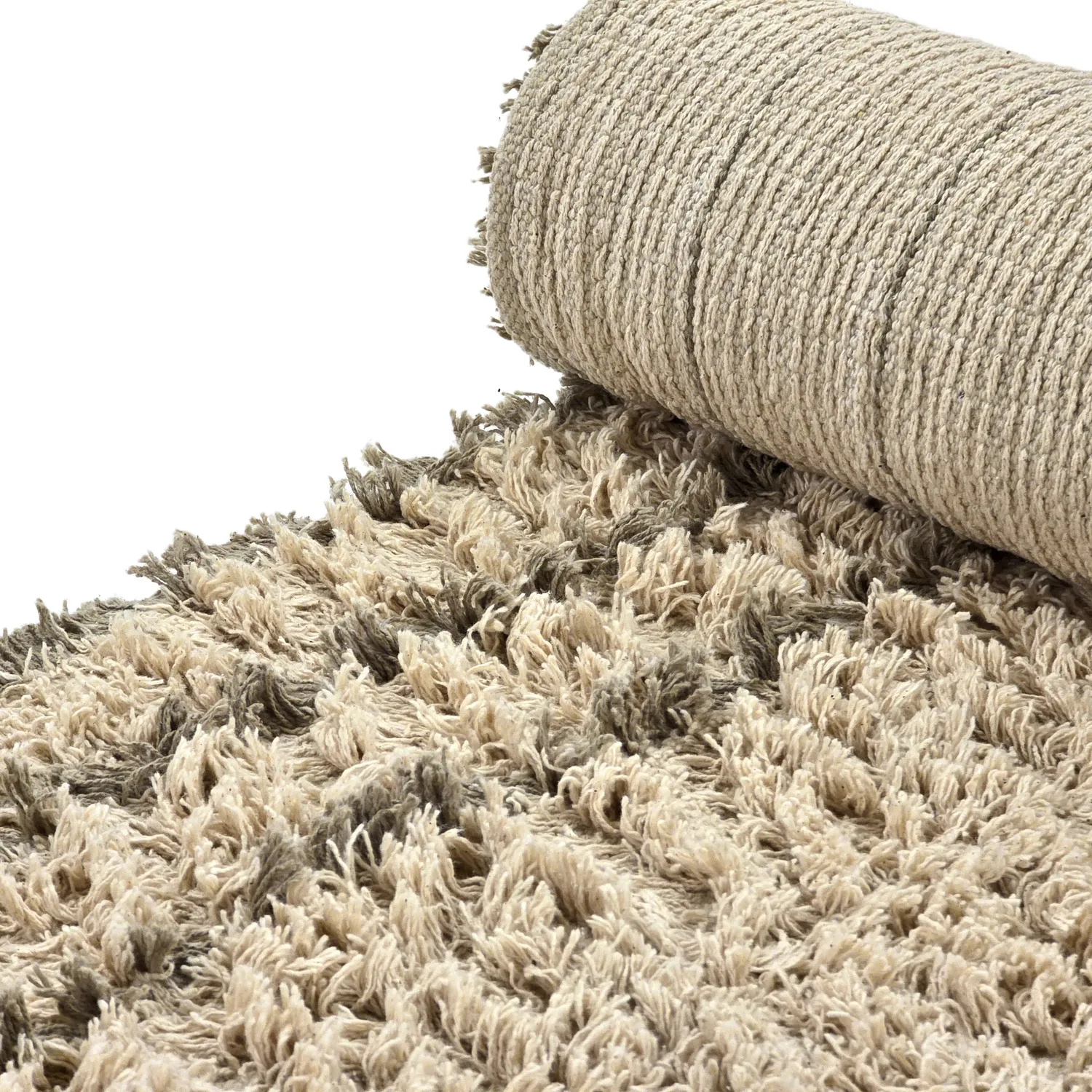 Tapetes felpudos - Cataya Natural Cotton Shaggy (bege/taupe)