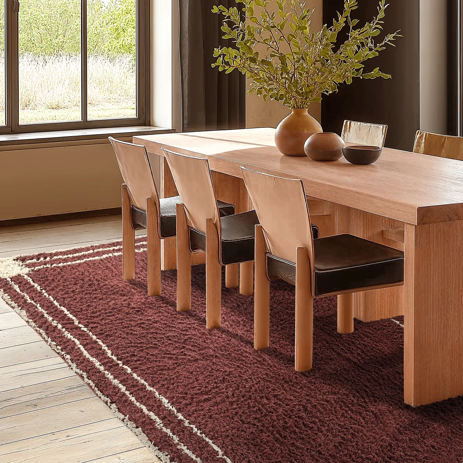 Tapetes felpudos - Cataya Natural Cotton Shaggy (marrom/bege)