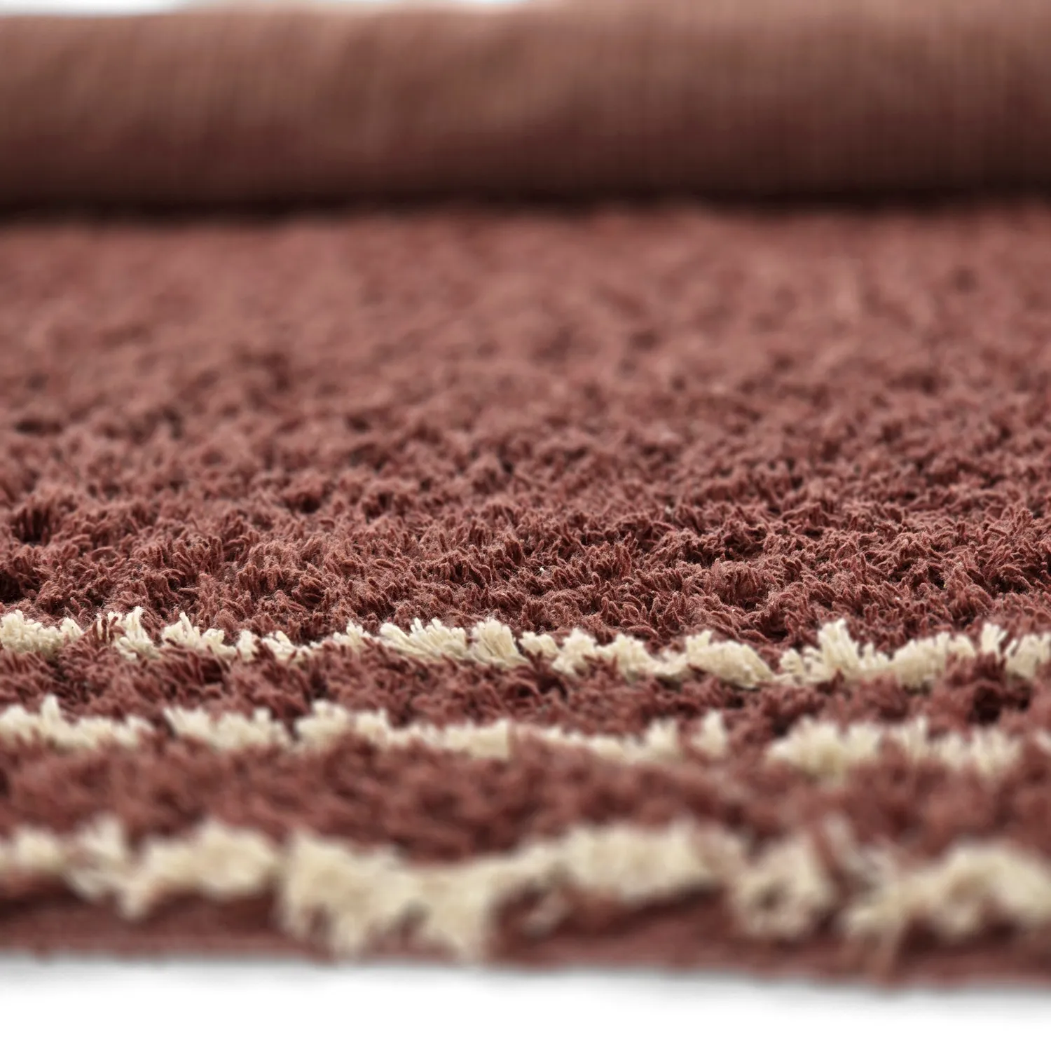 Tapetes felpudos - Cataya Natural Cotton Shaggy (marrom/bege)