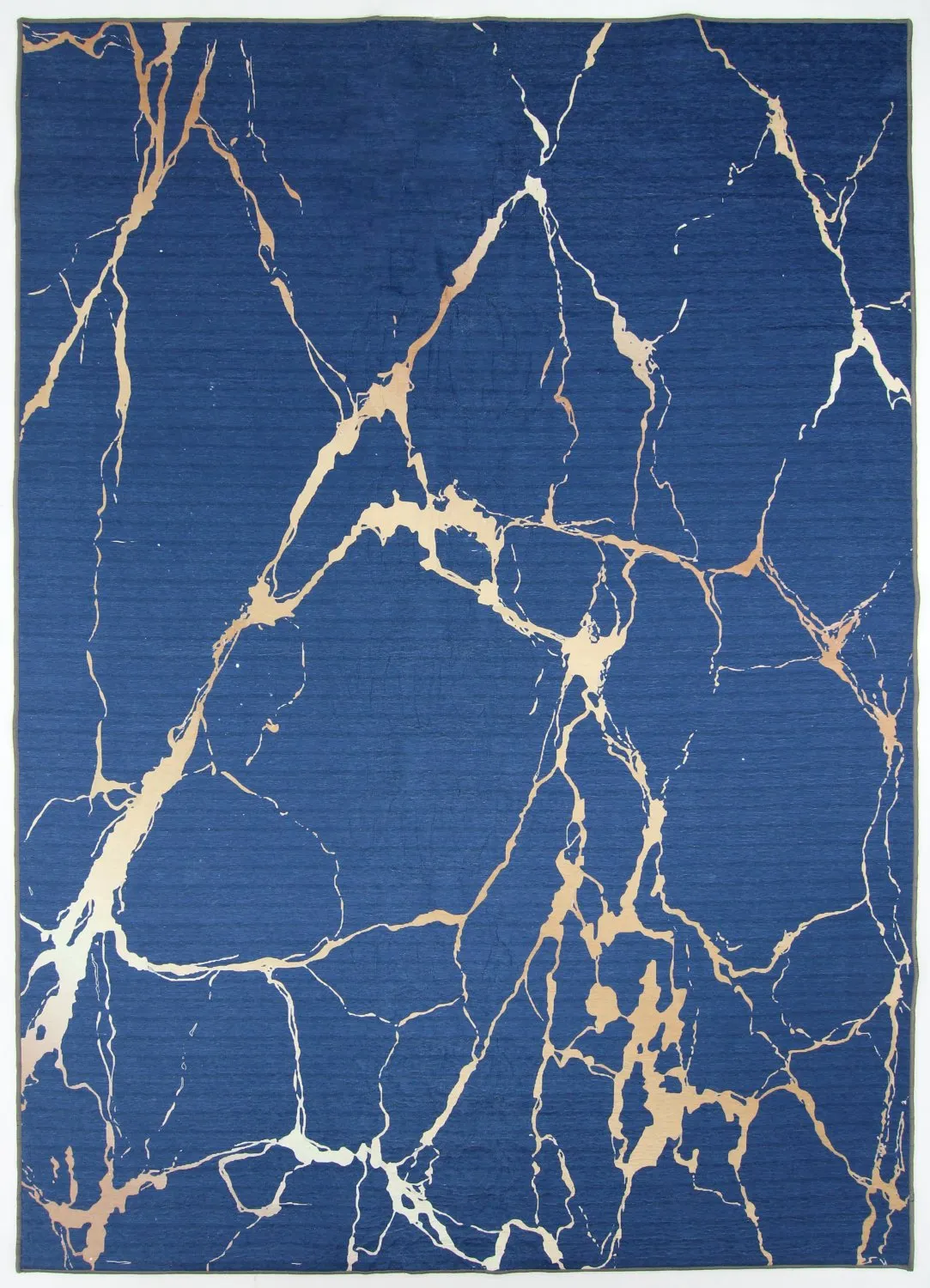 Tapete Wilton - Cesina (azul/dourado)