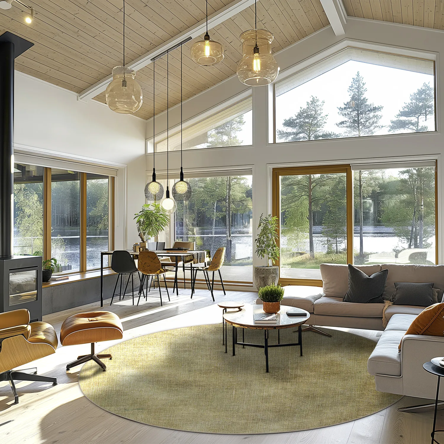 Tapete redondo - Chodos (dourado)