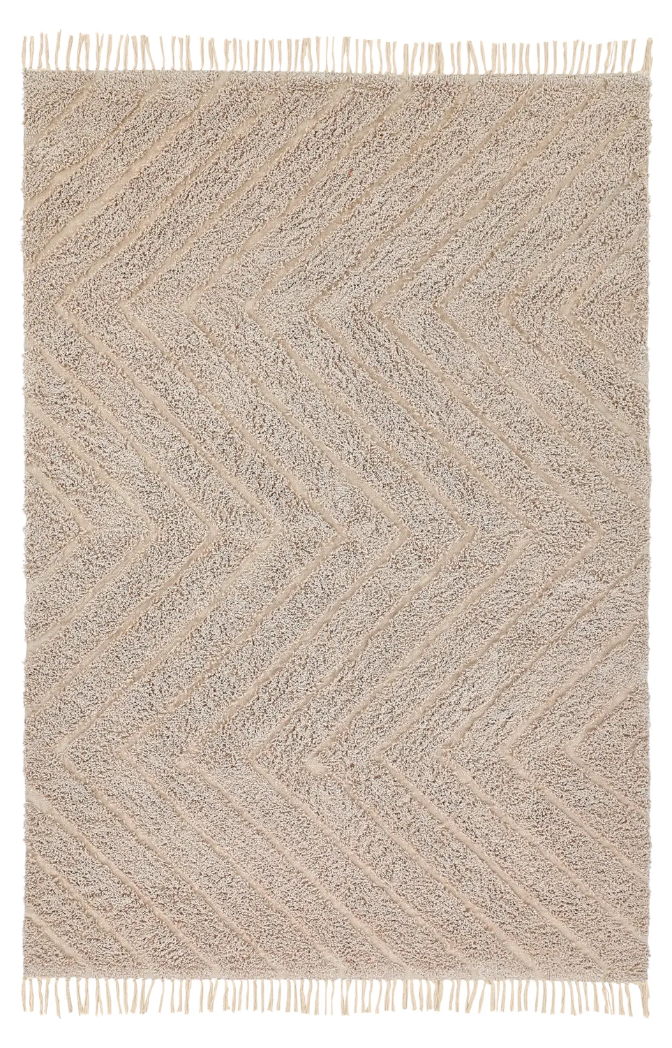 Tapetes felpudos - Conara Natural Cotton Shaggy (bež)