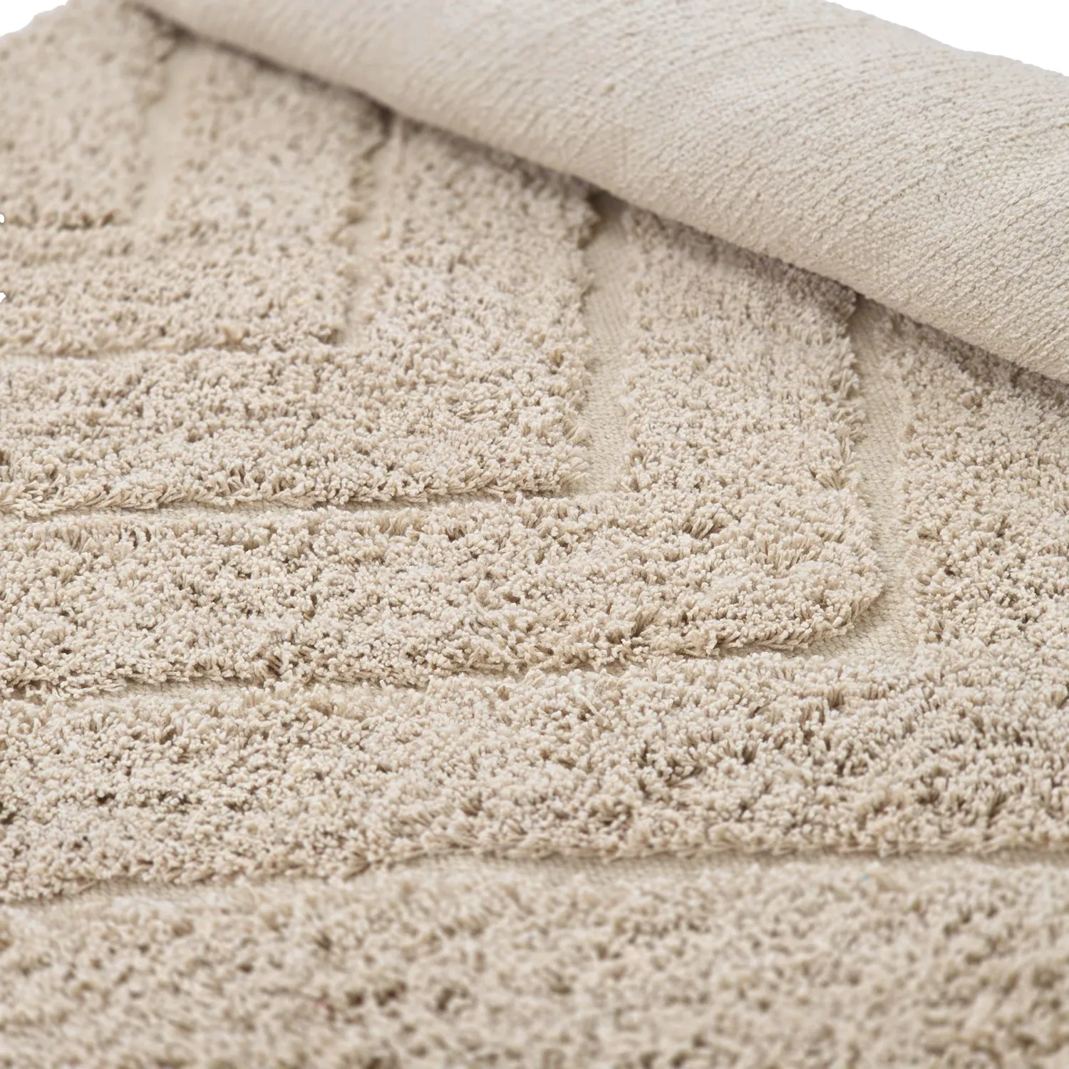 Tapete redondo - Conara Natural Cotton Shaggy (bež)