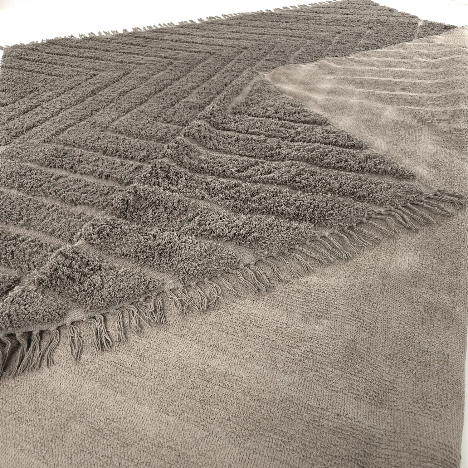 Tapetes felpudos - Conara Natural Cotton Shaggy (taupe)