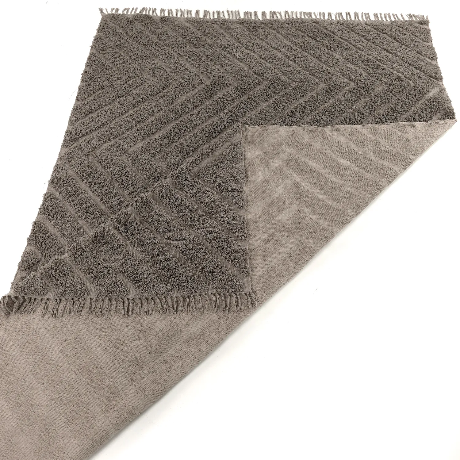 Tapetes felpudos - Conara Natural Cotton Shaggy (taupe)