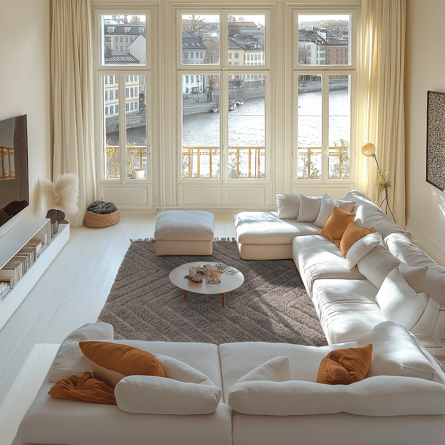 Tapetes felpudos - Conara Natural Cotton Shaggy (taupe)