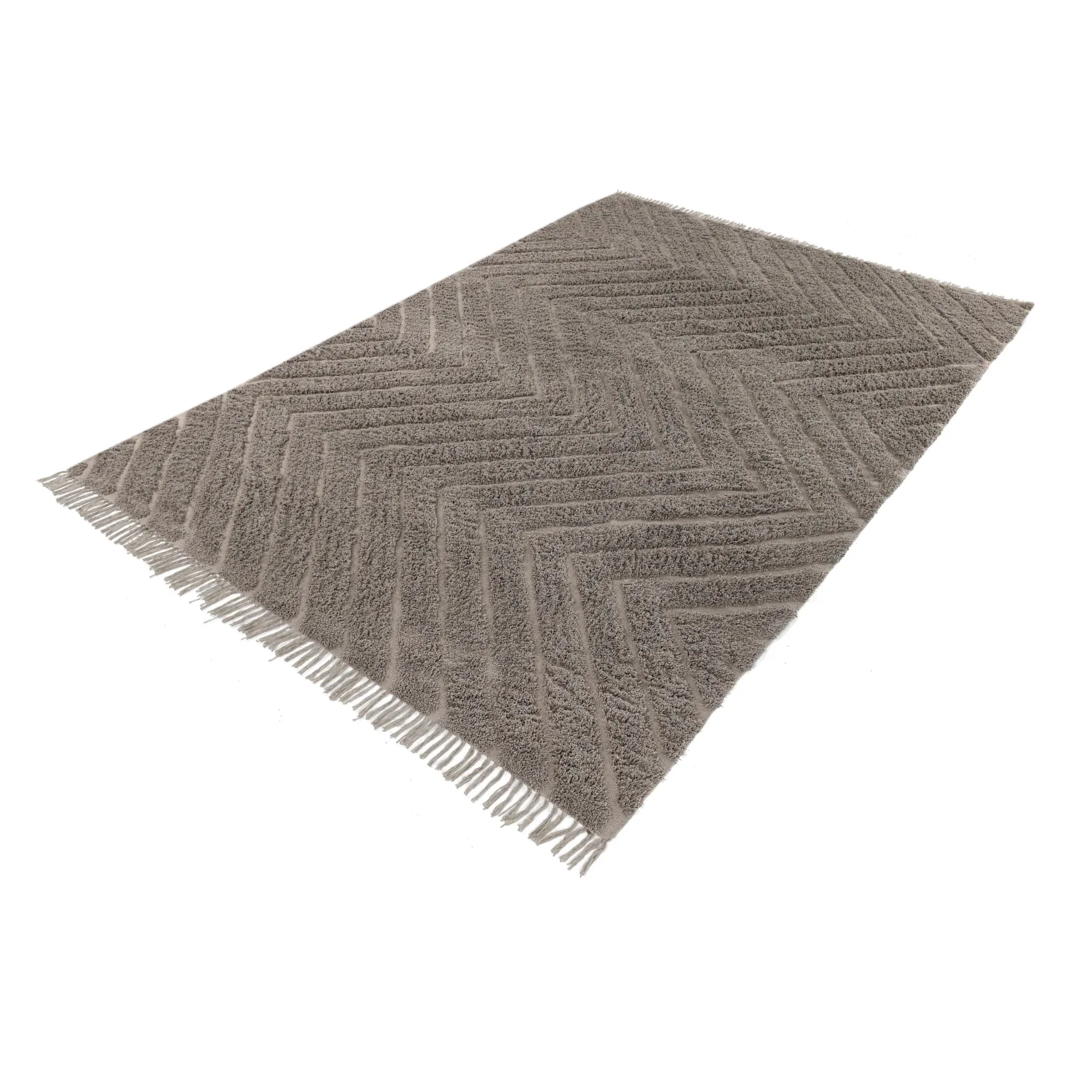 Tapetes felpudos - Conara Natural Cotton Shaggy (taupe)