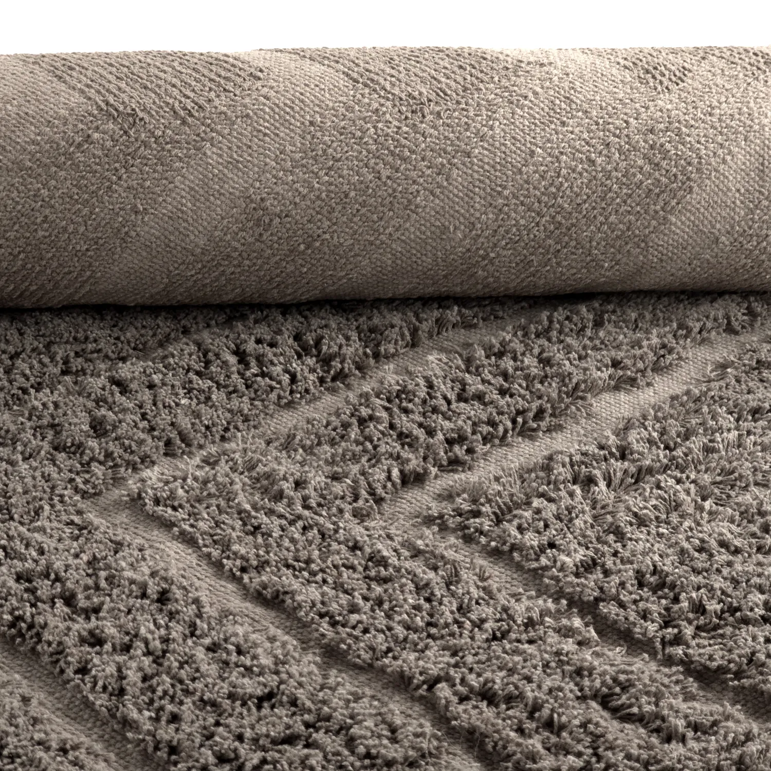 Tapetes felpudos - Conara Natural Cotton Shaggy (taupe)