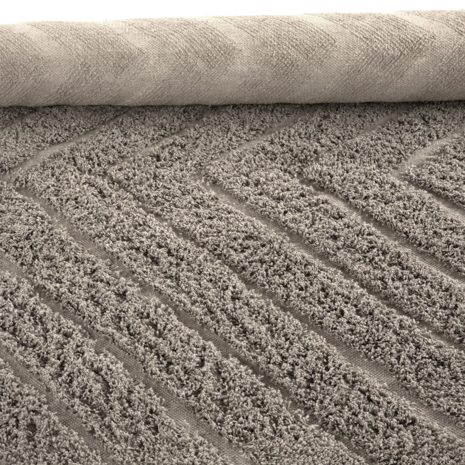 Tapetes felpudos - Conara Natural Cotton Shaggy (taupe)