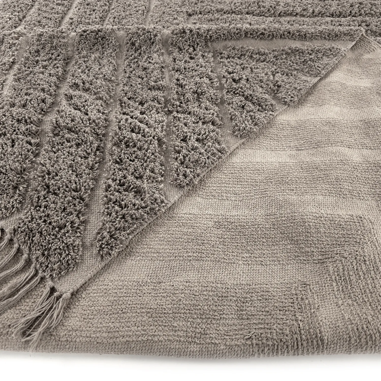 Tapetes felpudos - Conara Natural Cotton Shaggy (taupe)