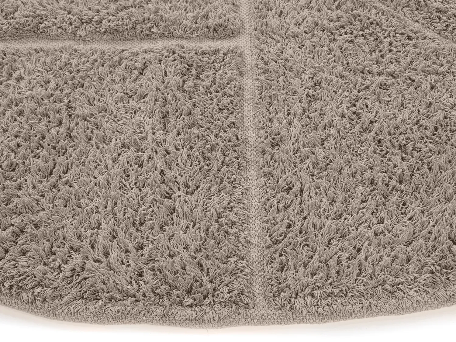 Tapete redondo - Cremona Natural Cotton Shaggy (taupe)