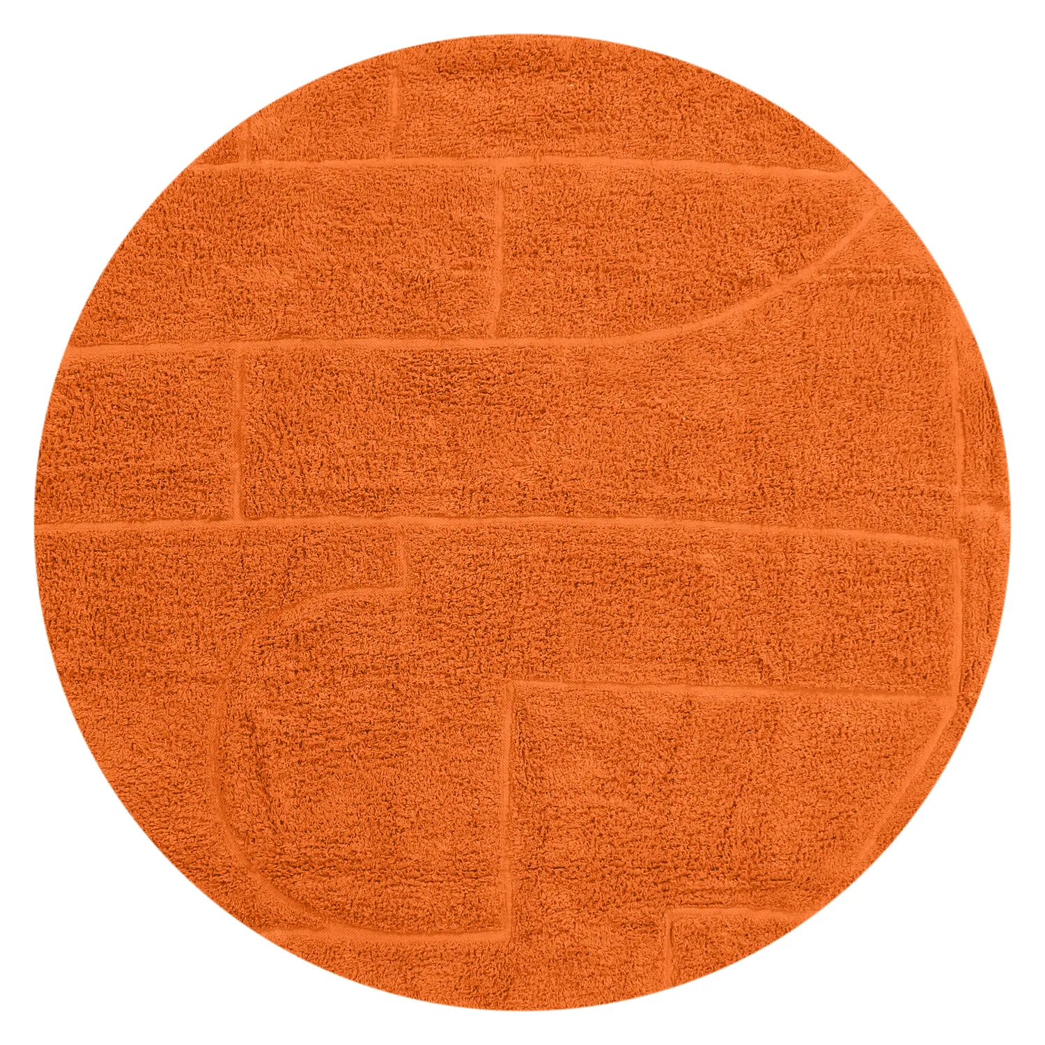 Tapete redondo - Cremona Natural Cotton Shaggy (laranja)