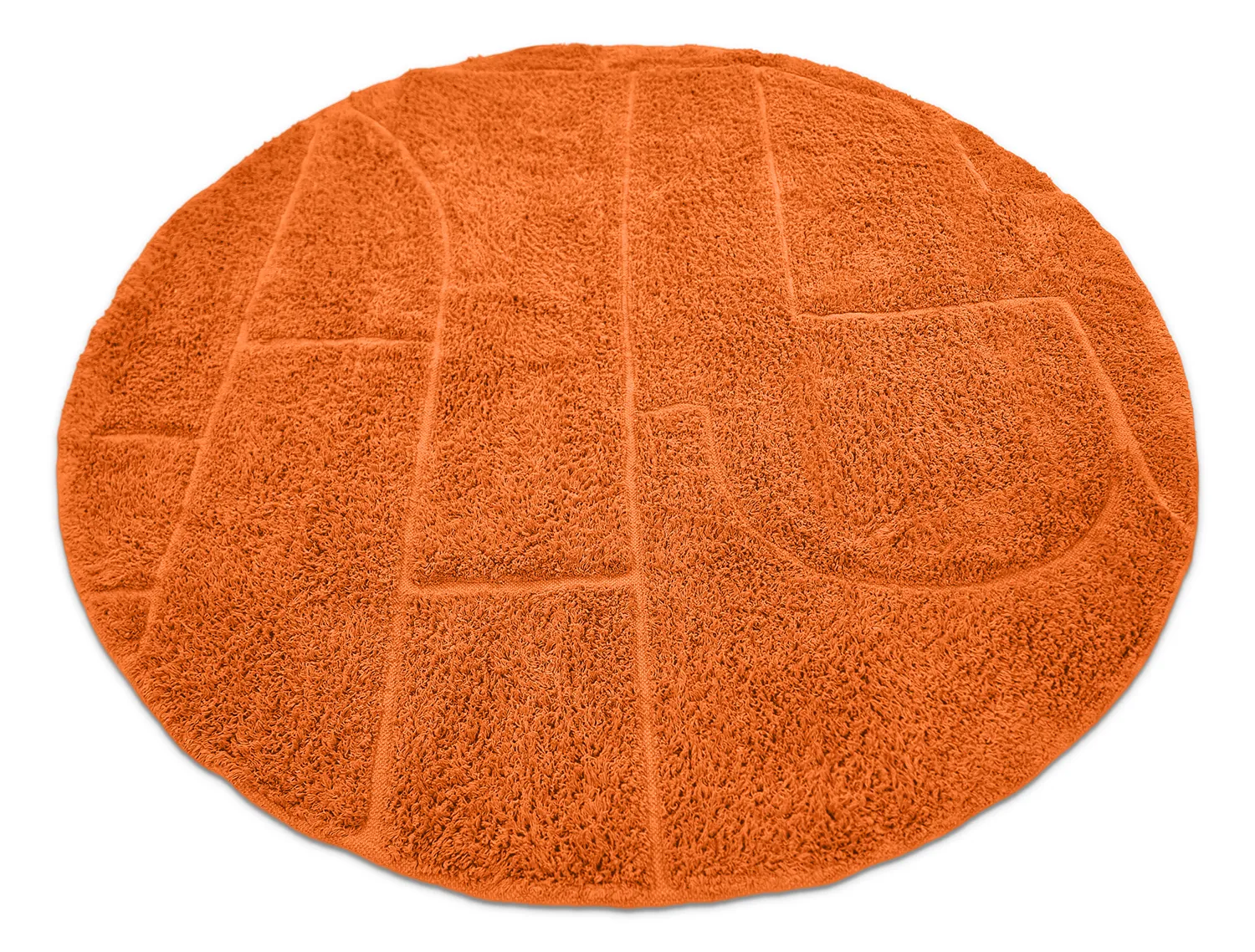 Tapete redondo - Cremona Natural Cotton Shaggy (laranja)