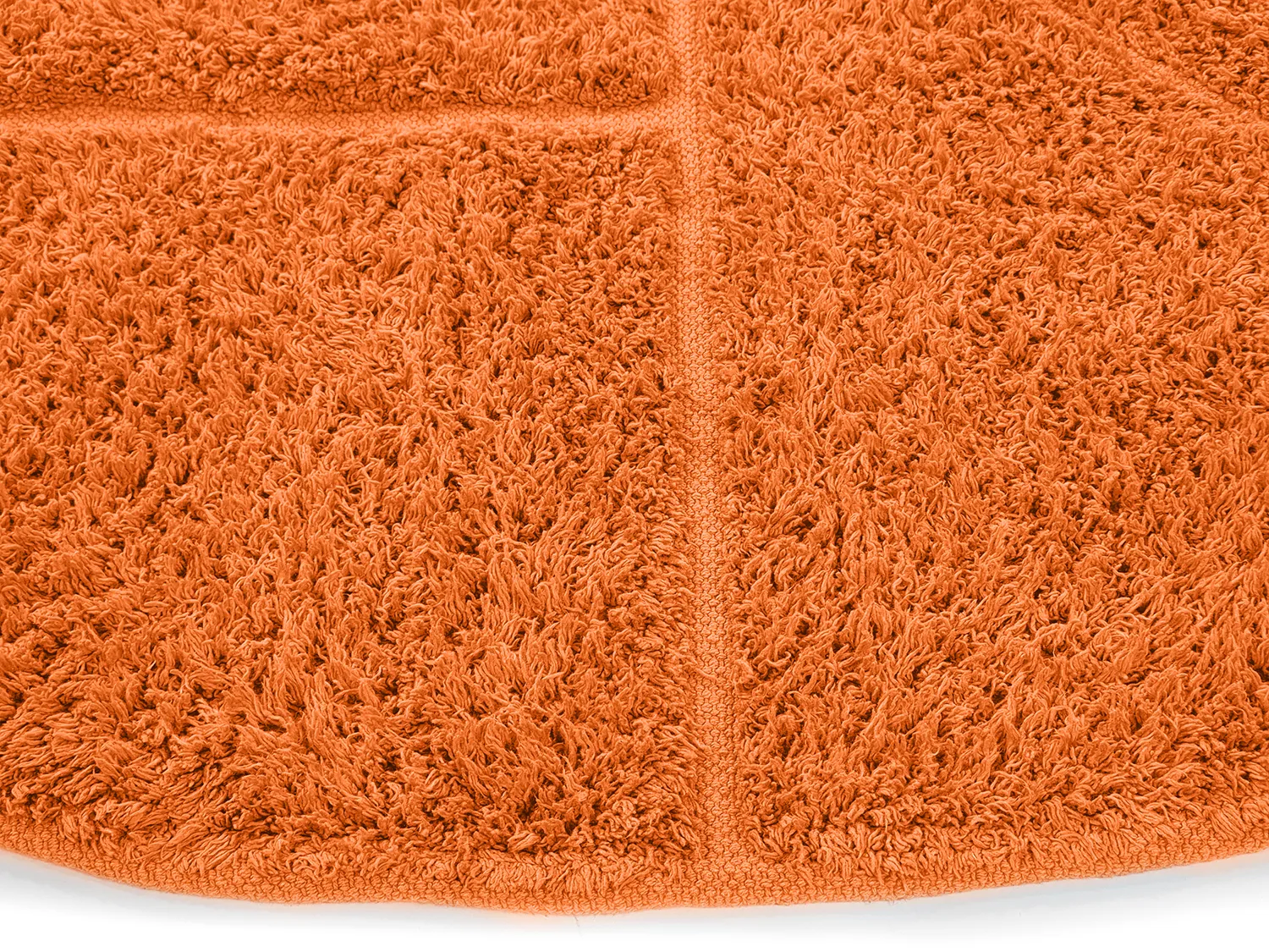 Tapete redondo - Cremona Natural Cotton Shaggy (laranja)