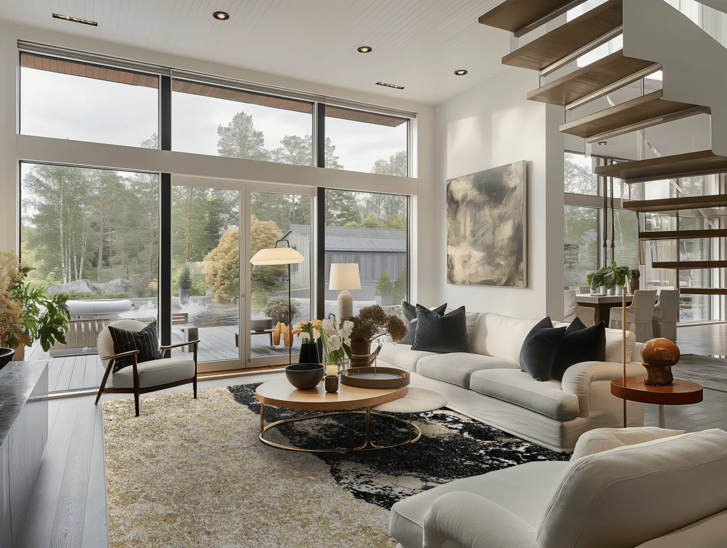 Tapete Wilton - Cyra (preto/dourado)