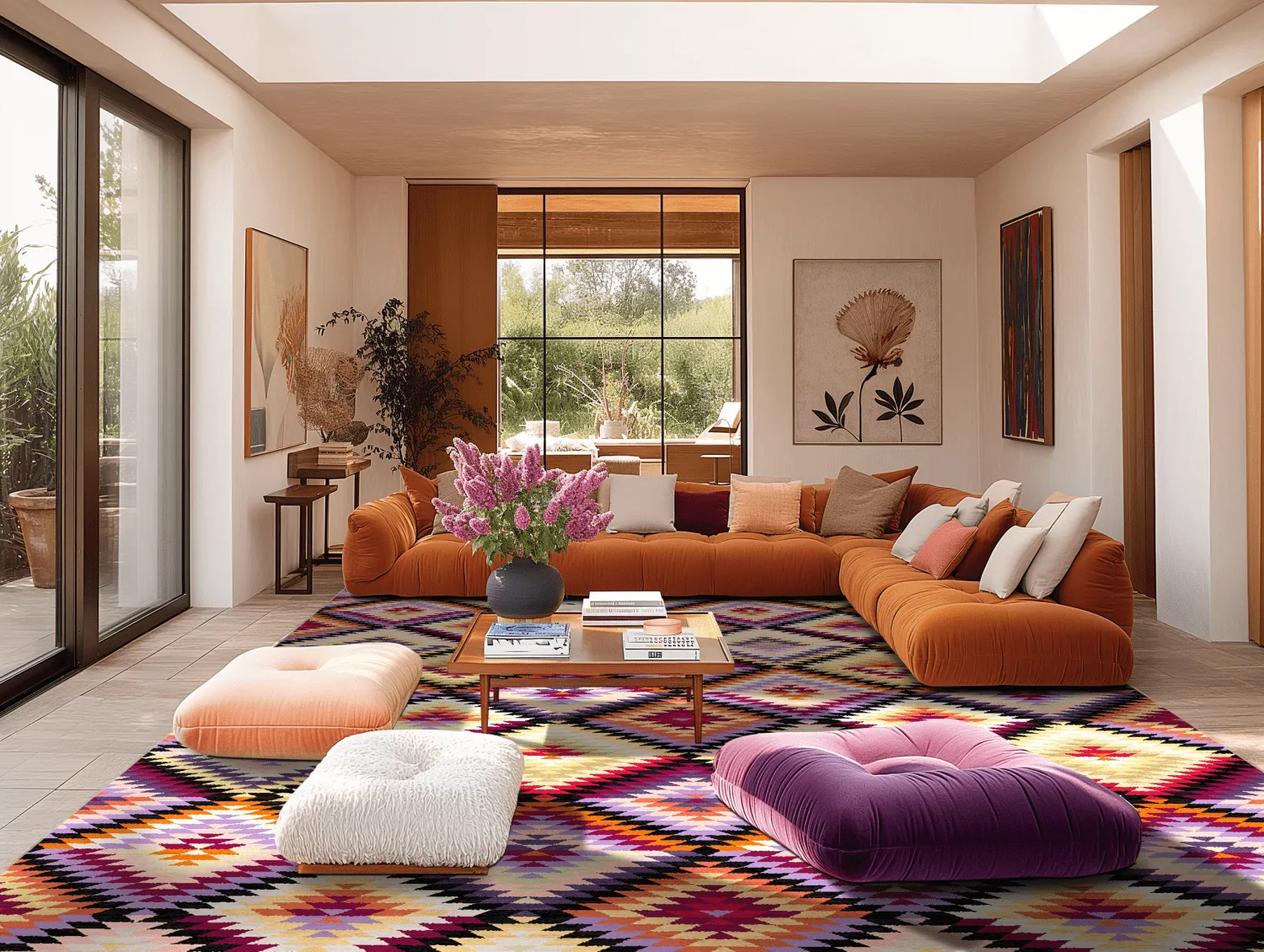 Tapete Wilton - Deia (rosa/multi)