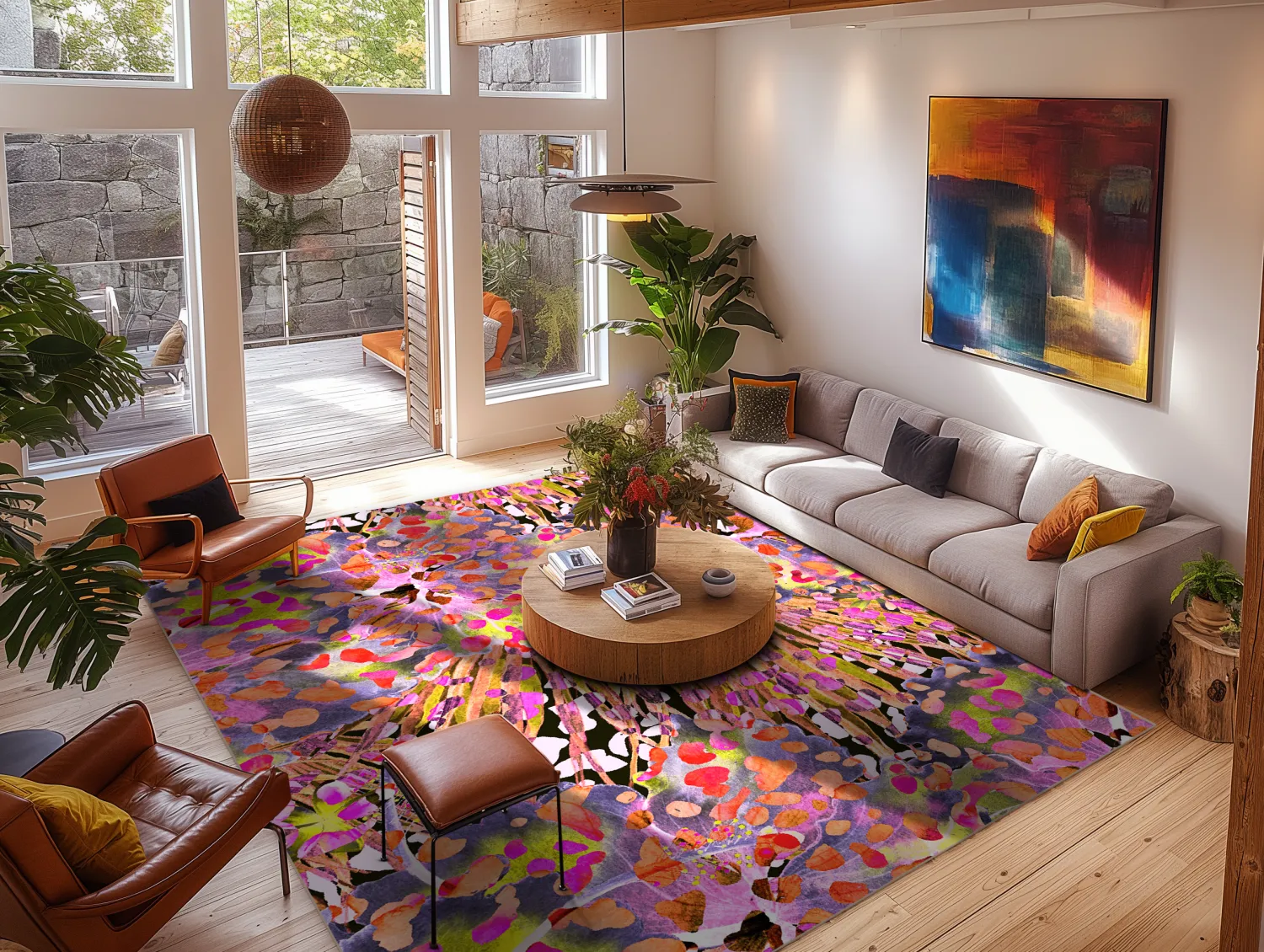 Tapete Wilton - Dottie (rosa/multi)