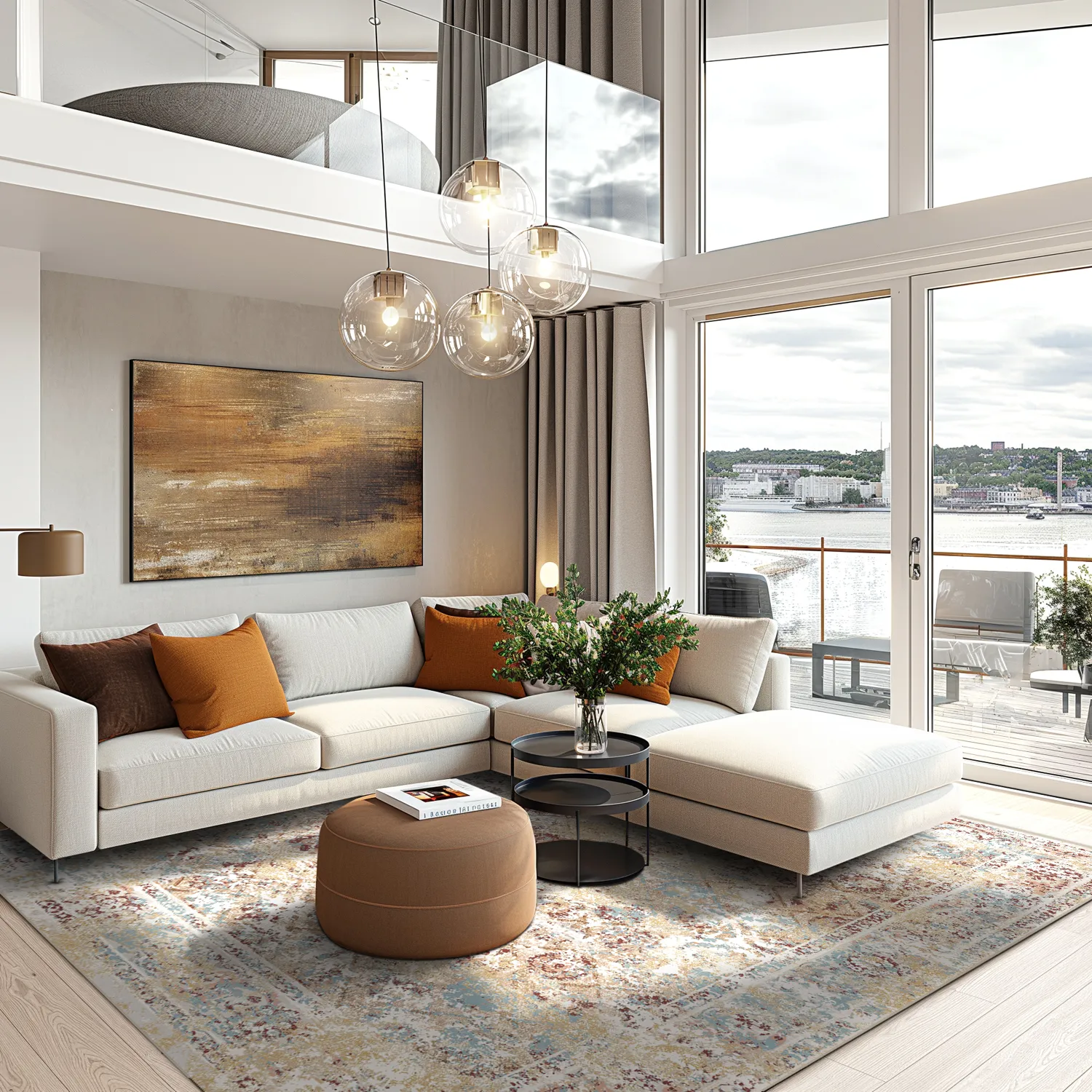 Tapete Wilton - Douz (azul/multicolorido)