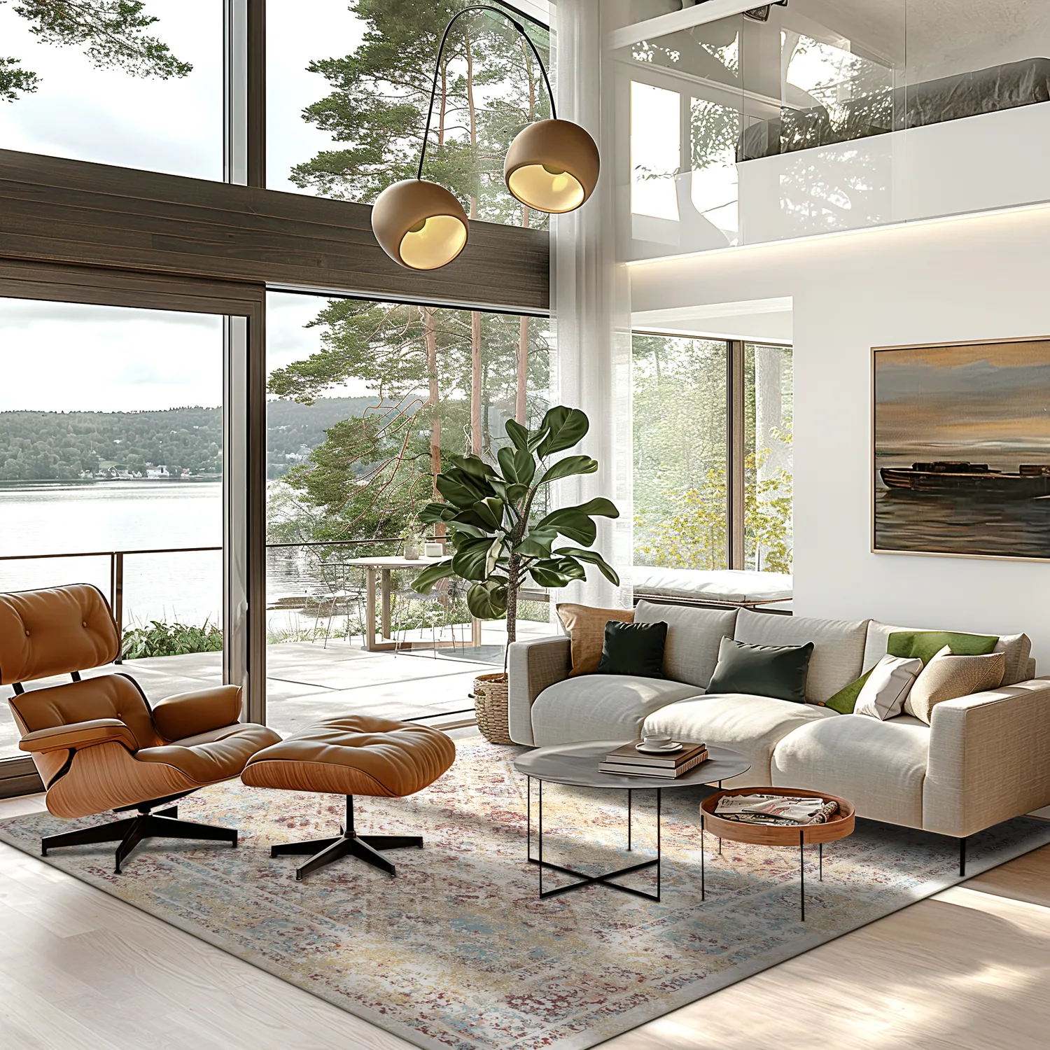 Tapete Wilton - Douz (azul/multicolorido)