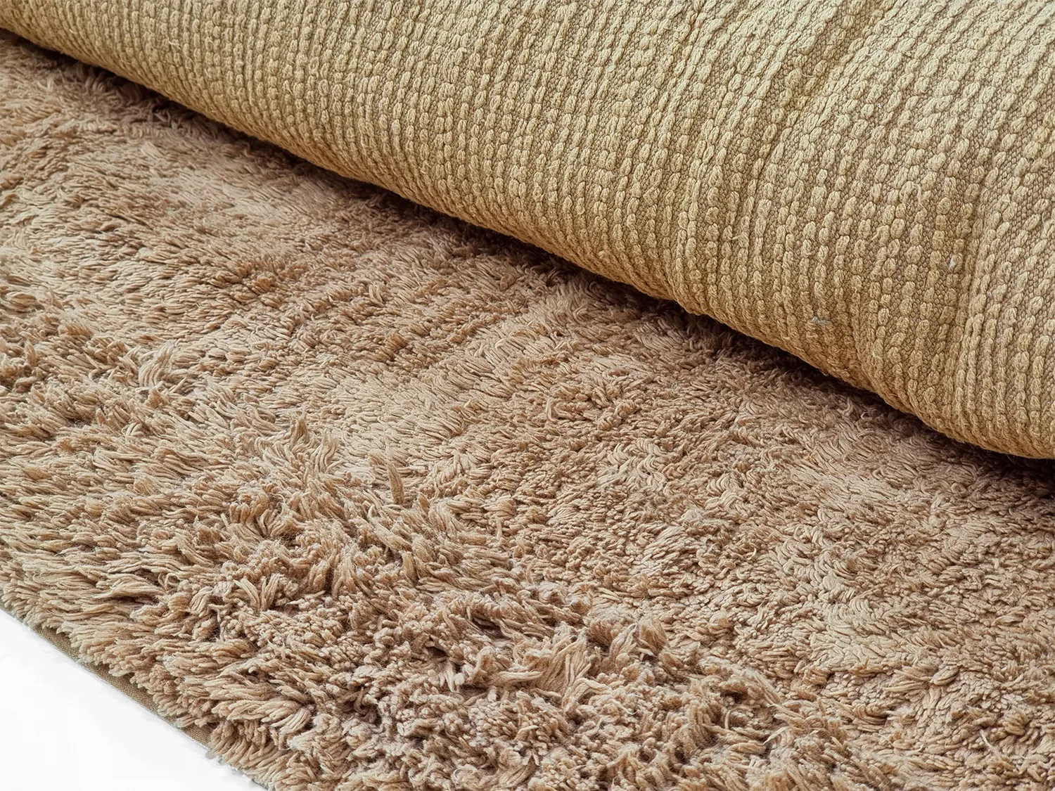 Tapetes felpudos - Ebba Natural Cotton Shaggy (marrom)