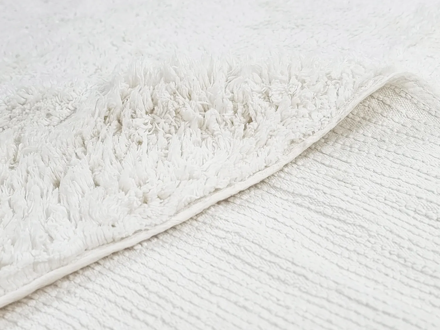 Tapete redondo - Ebba Natural Cotton Shaggy (offwhite)