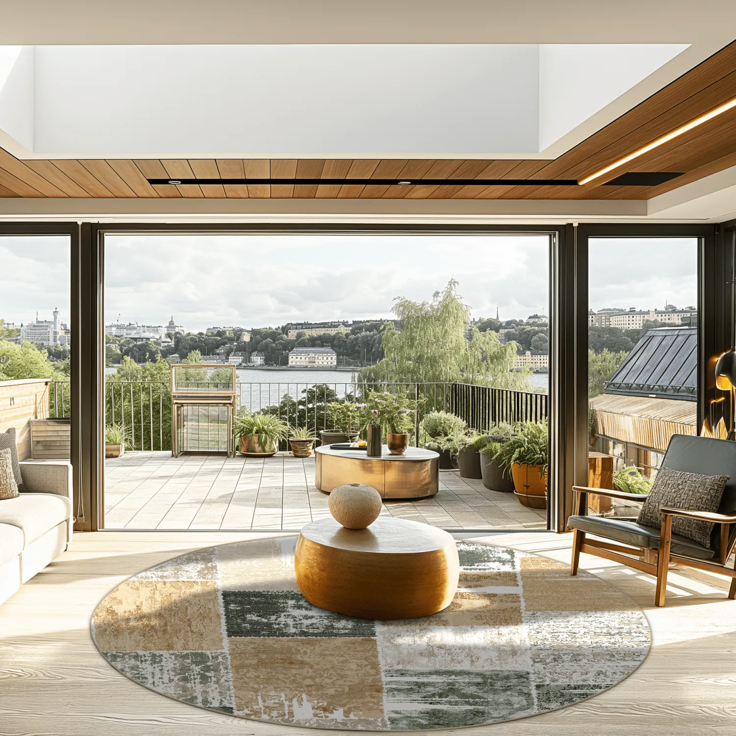 Tapete redondo - Ephesus (verde)