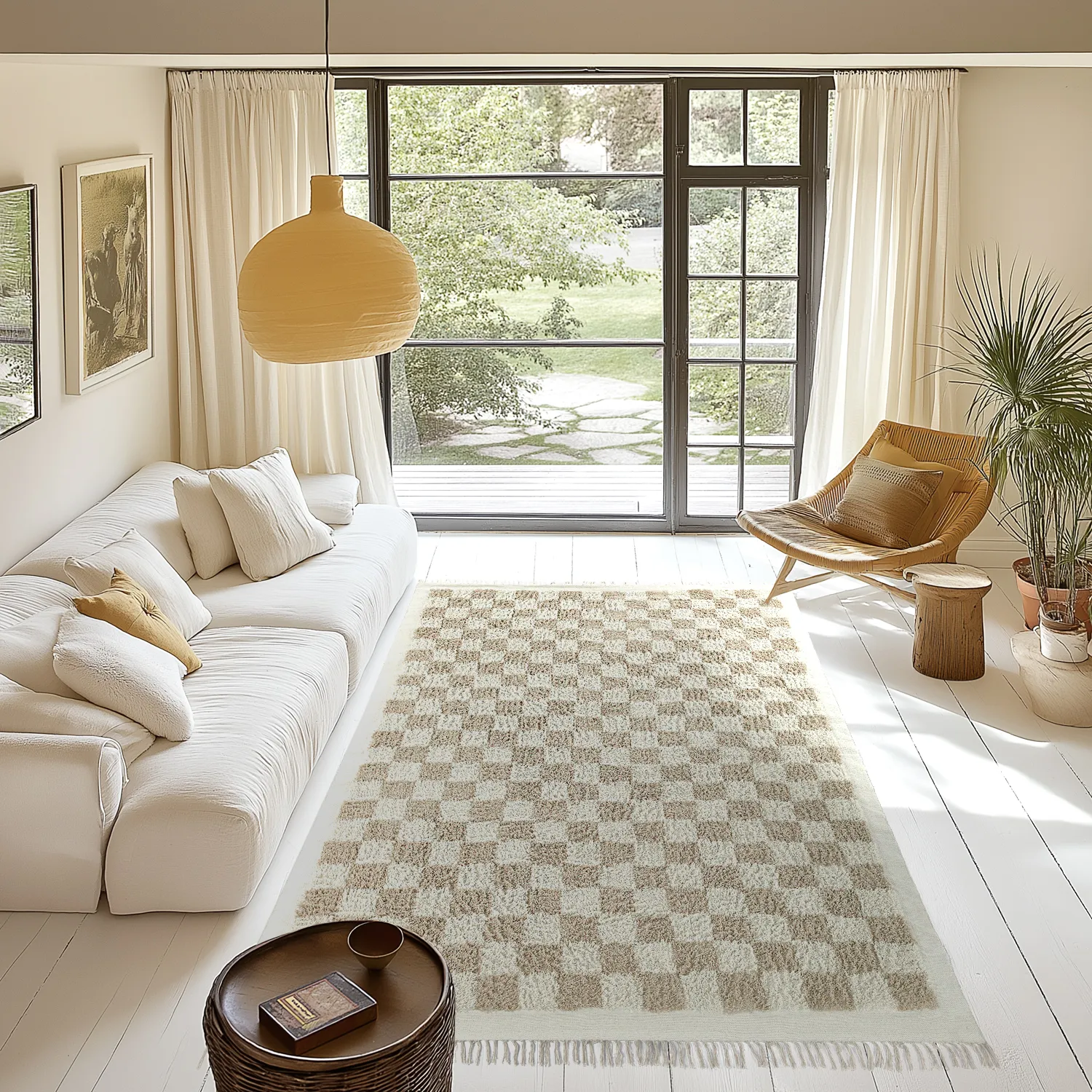 Tapetes felpudos - Elsey Natural Cotton Shaggy (smetana/pesek)