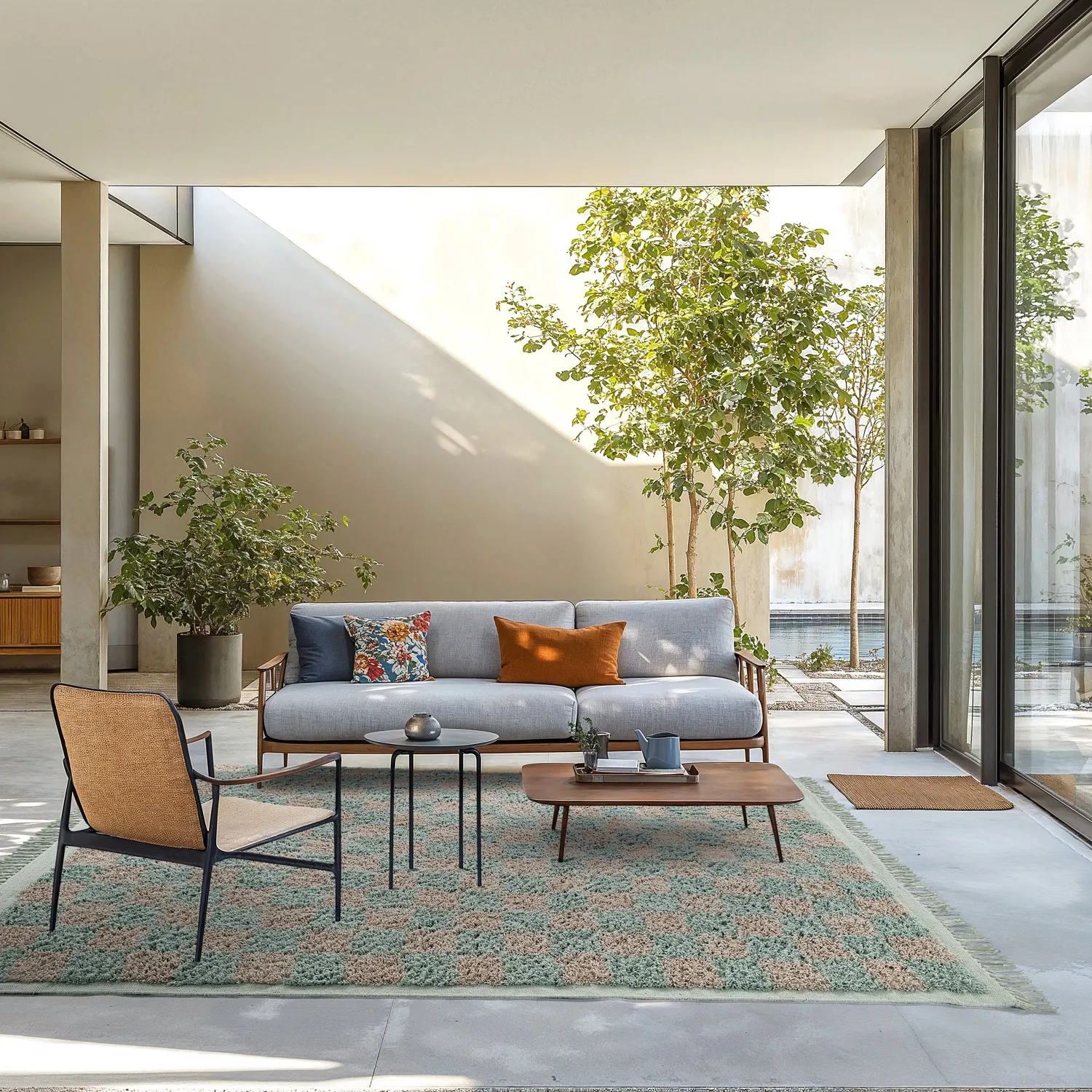 Tapetes felpudos - Elsey Natural Cotton Shaggy (siva/roza)