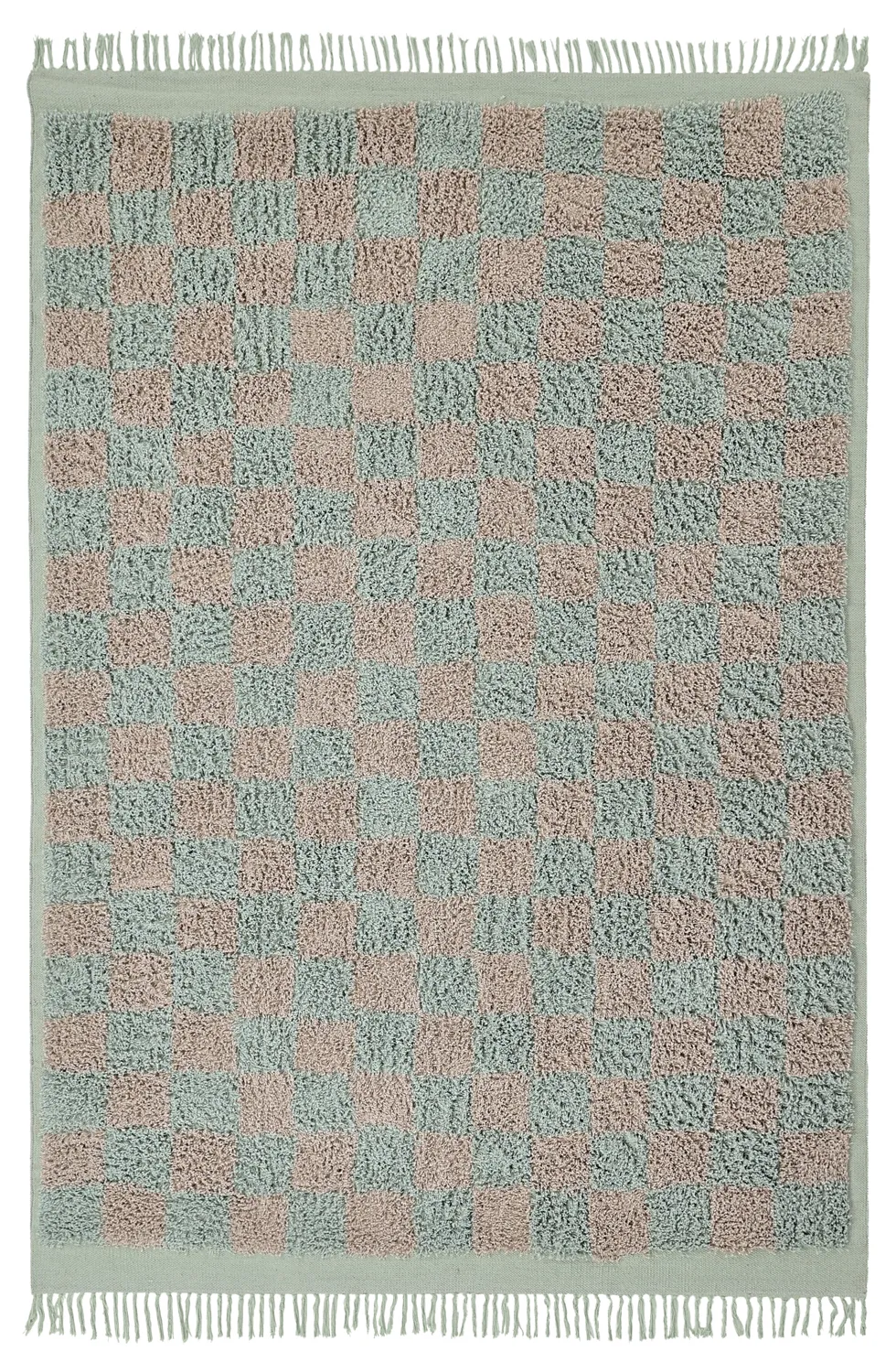 Tapetes felpudos - Elsey Natural Cotton Shaggy (siva/roza)