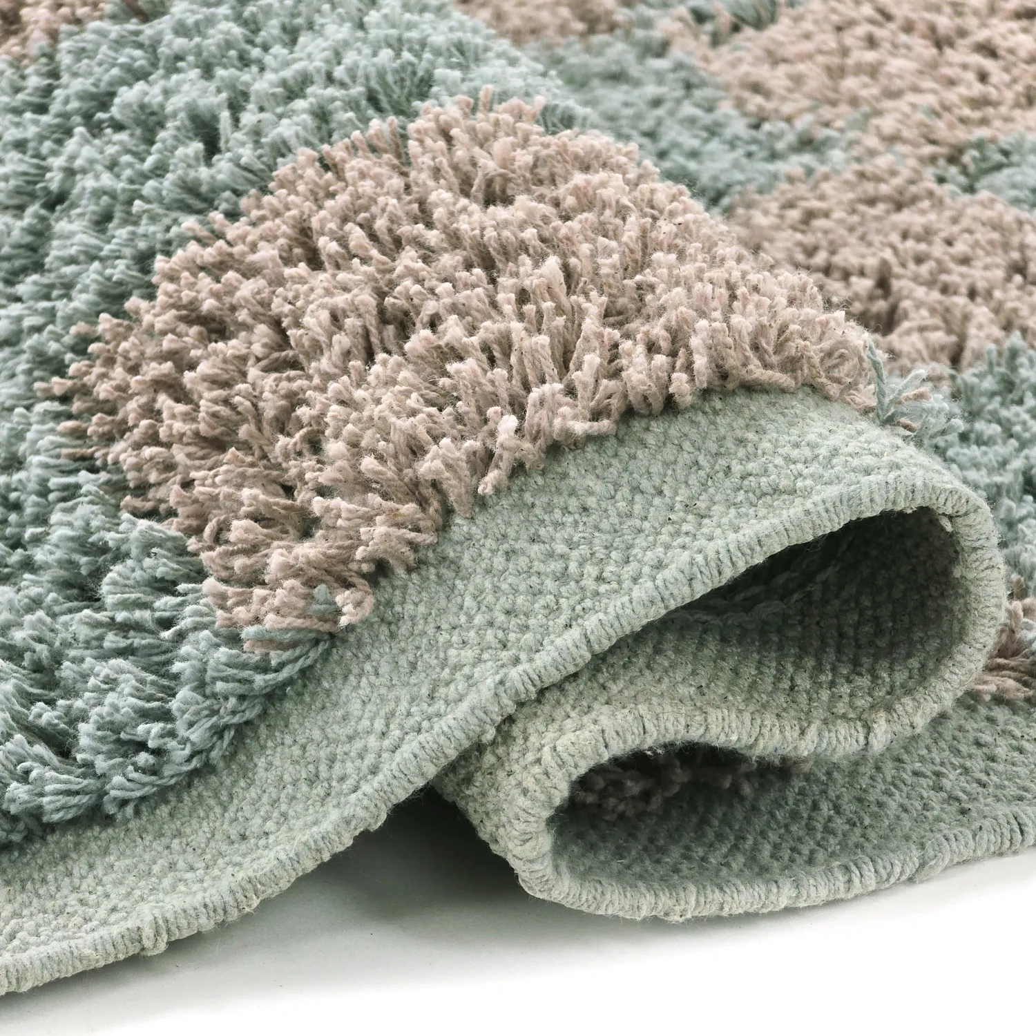 Tapetes felpudos - Elsey Natural Cotton Shaggy (siva/roza)