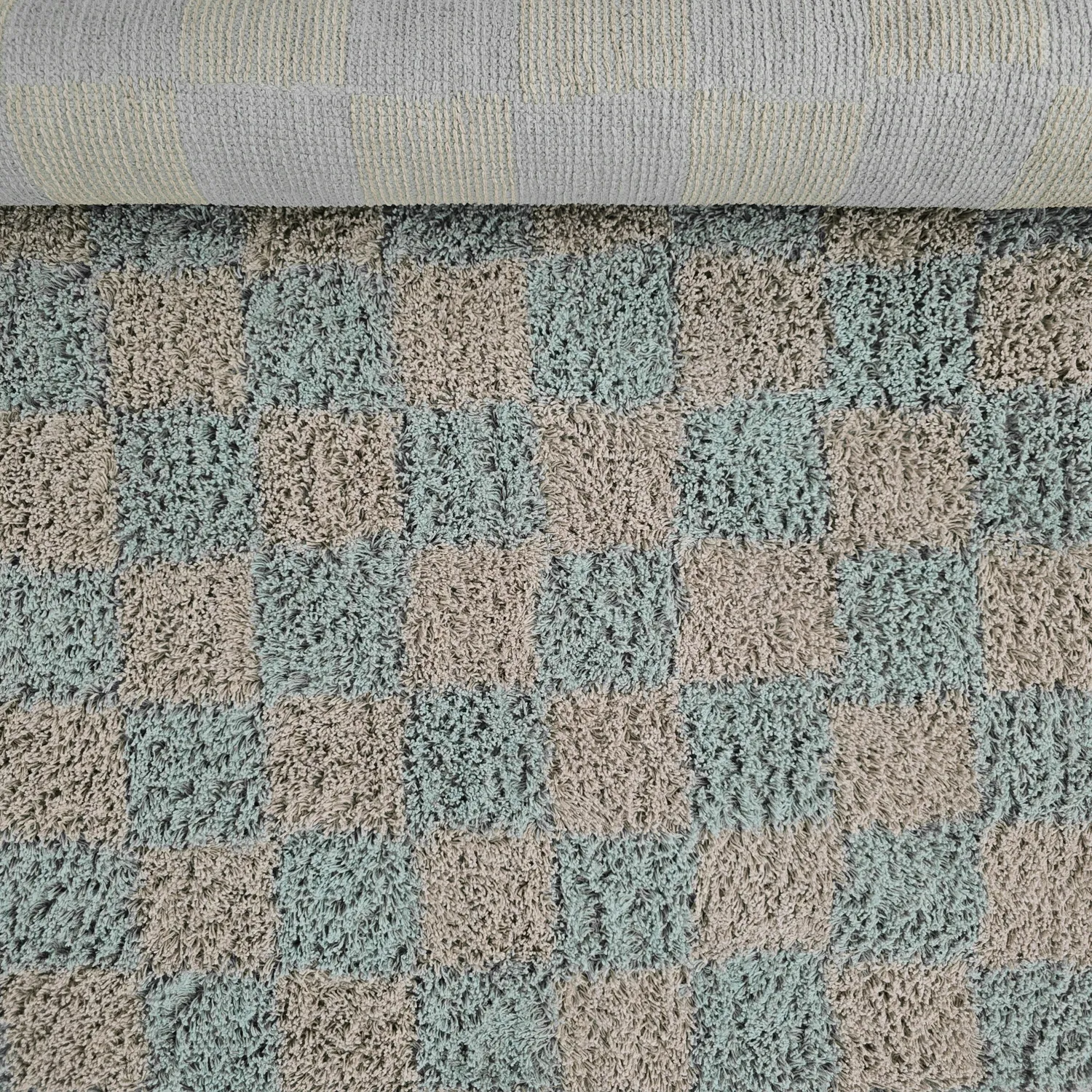 Tapetes felpudos - Elsey Natural Cotton Shaggy (siva/roza)