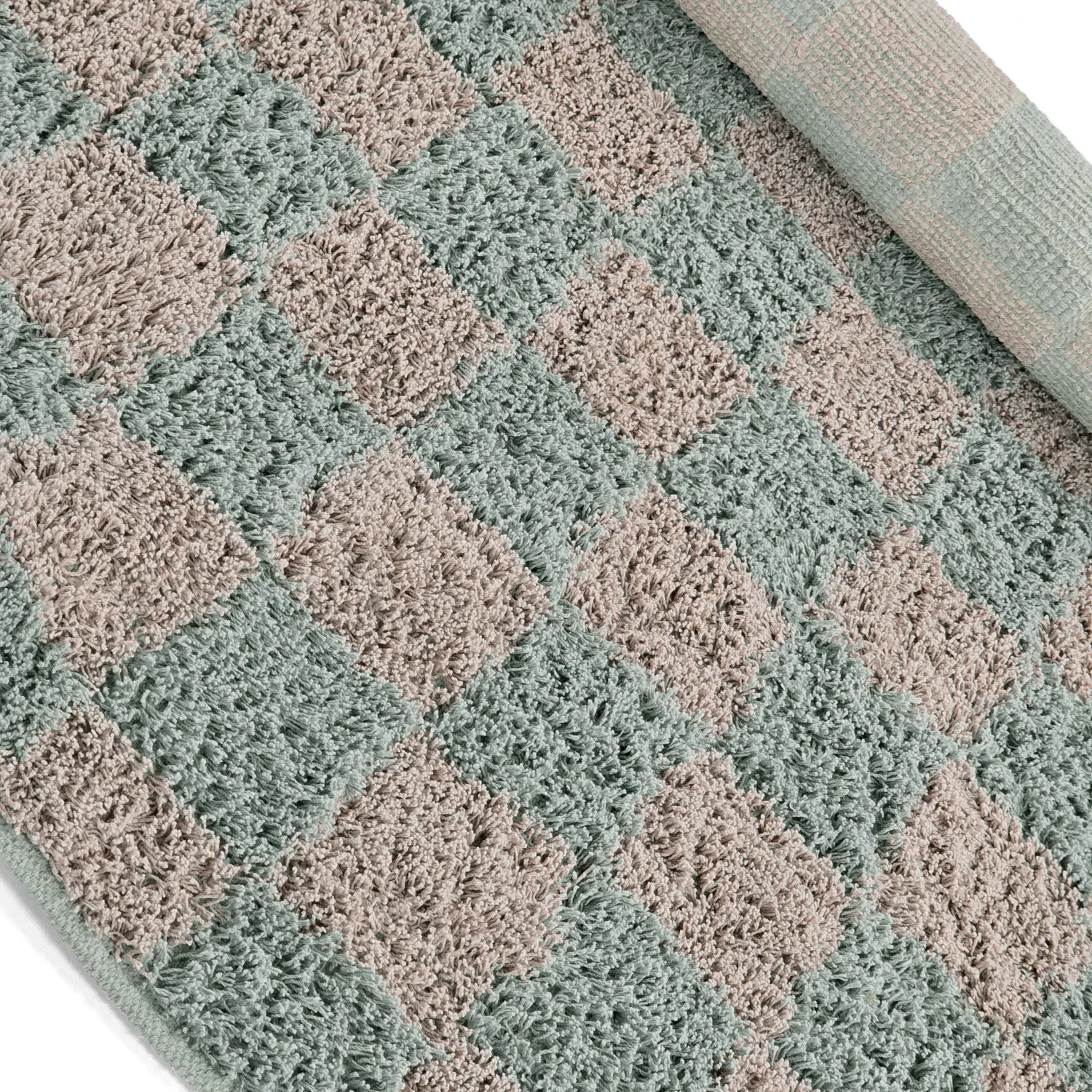 Tapete redondo - Elsey Natural Cotton Shaggy (siva/roza)