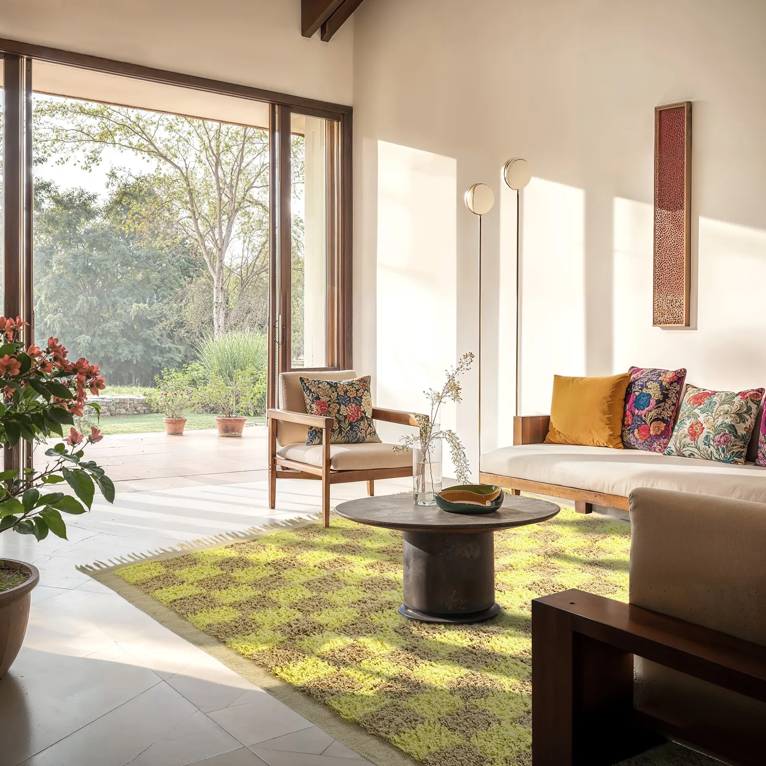 Tapetes felpudos - Elsey Natural Cotton Shaggy (rumeno/bege)